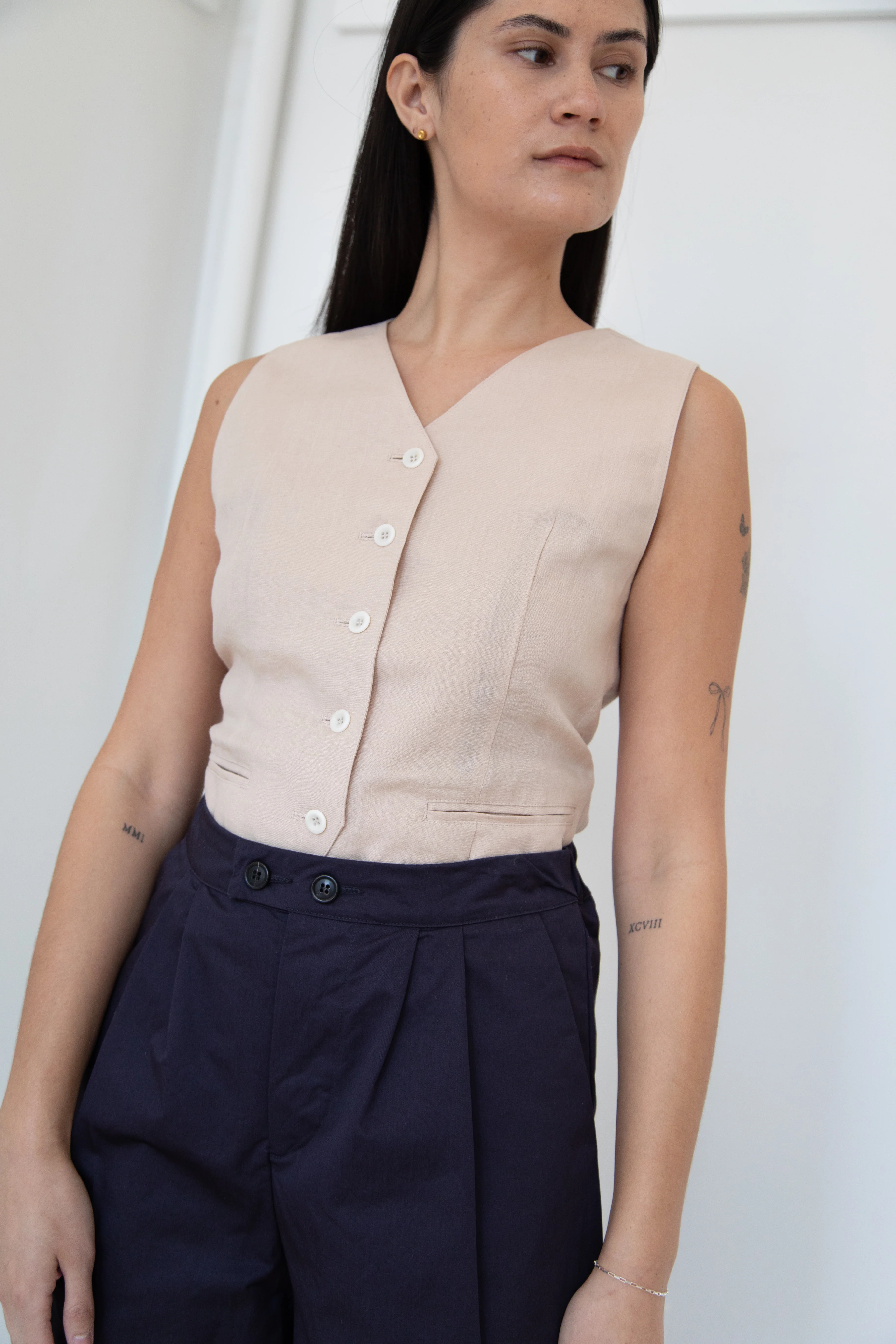 Gallego Desportes | Chino Pants in Navy Gabardine - Image 23