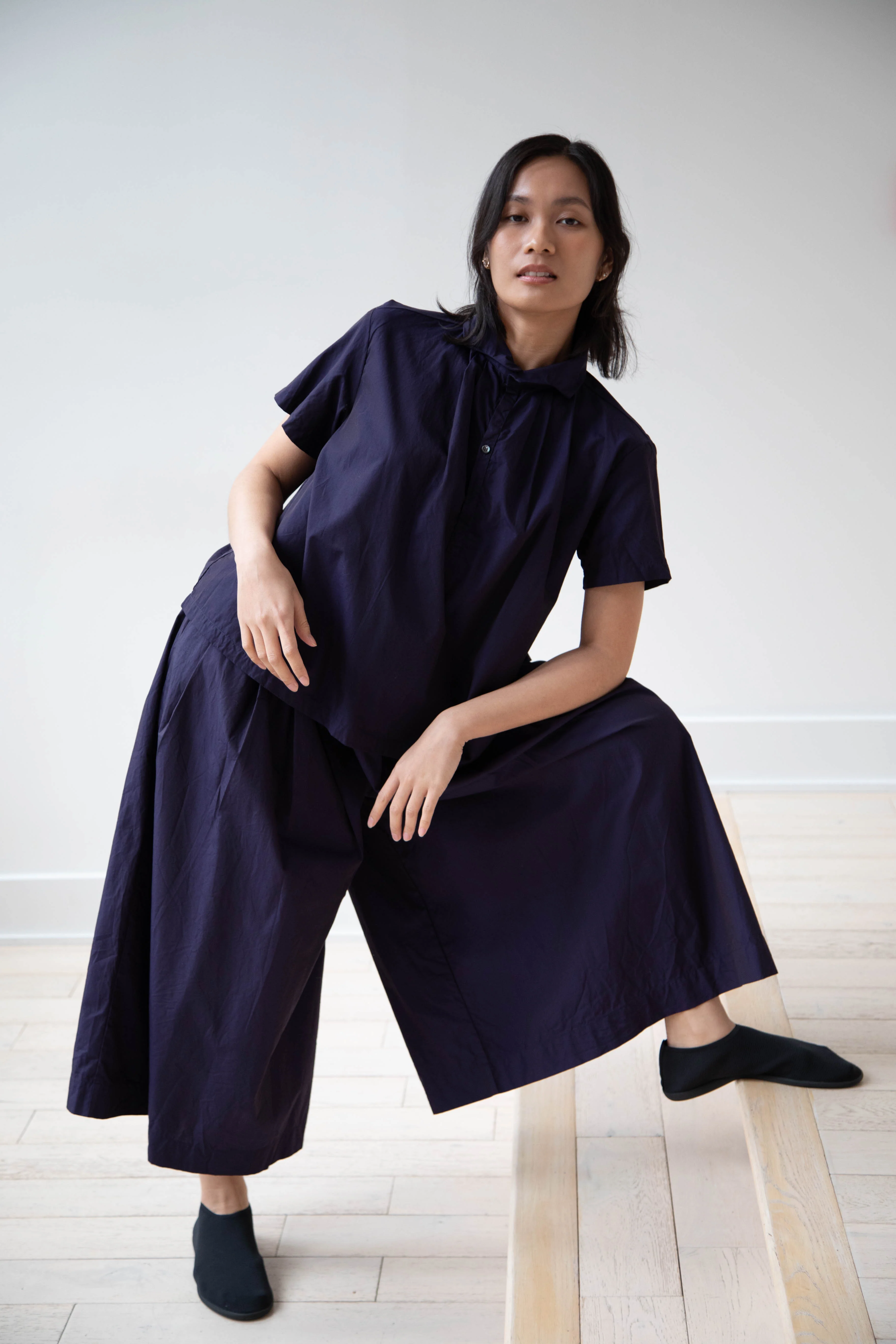 Gallego Desportes | Juda Culottes in Navy - Image 6