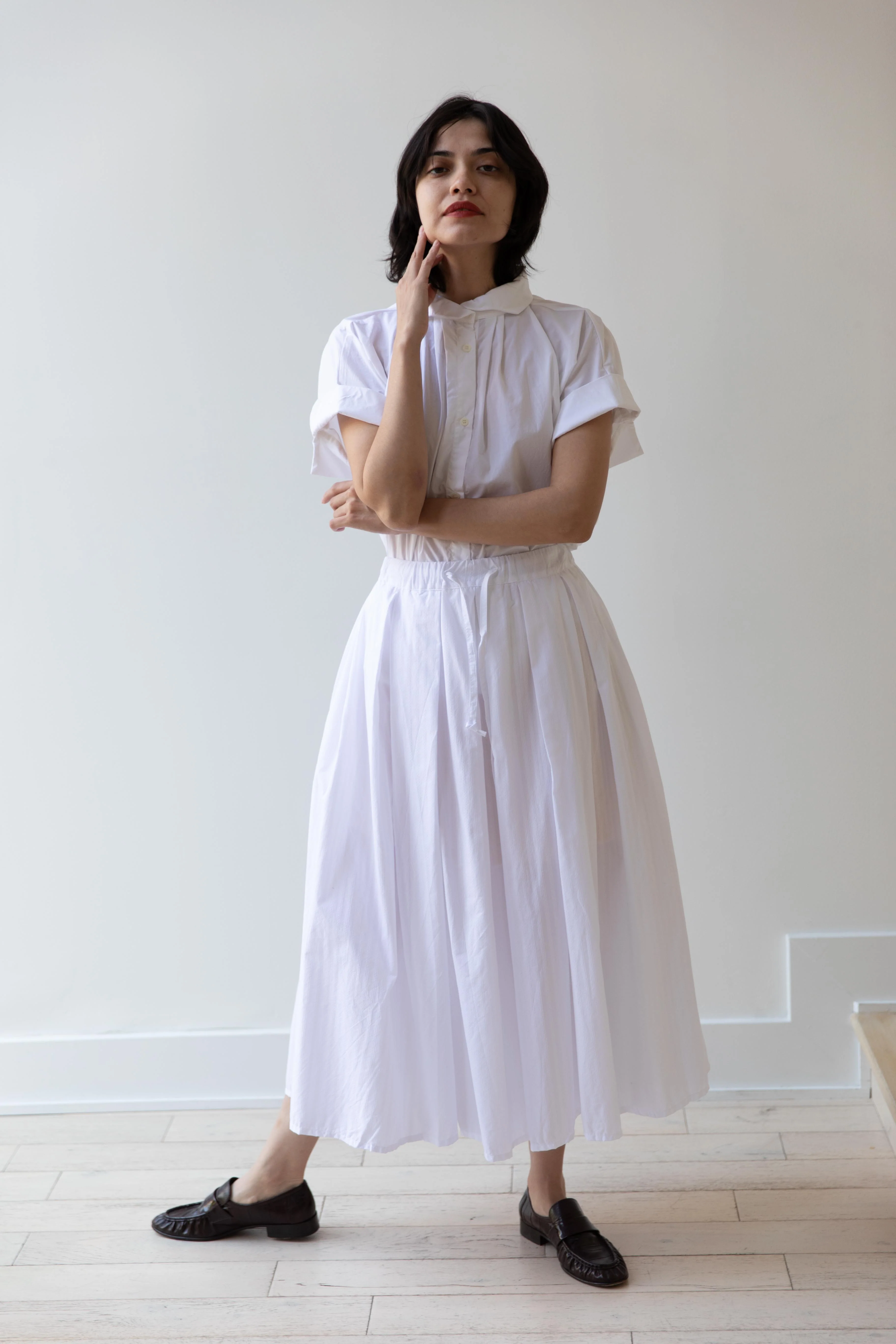 Gallego Desportes | Jupe Debbie in White Stripes - Image 2