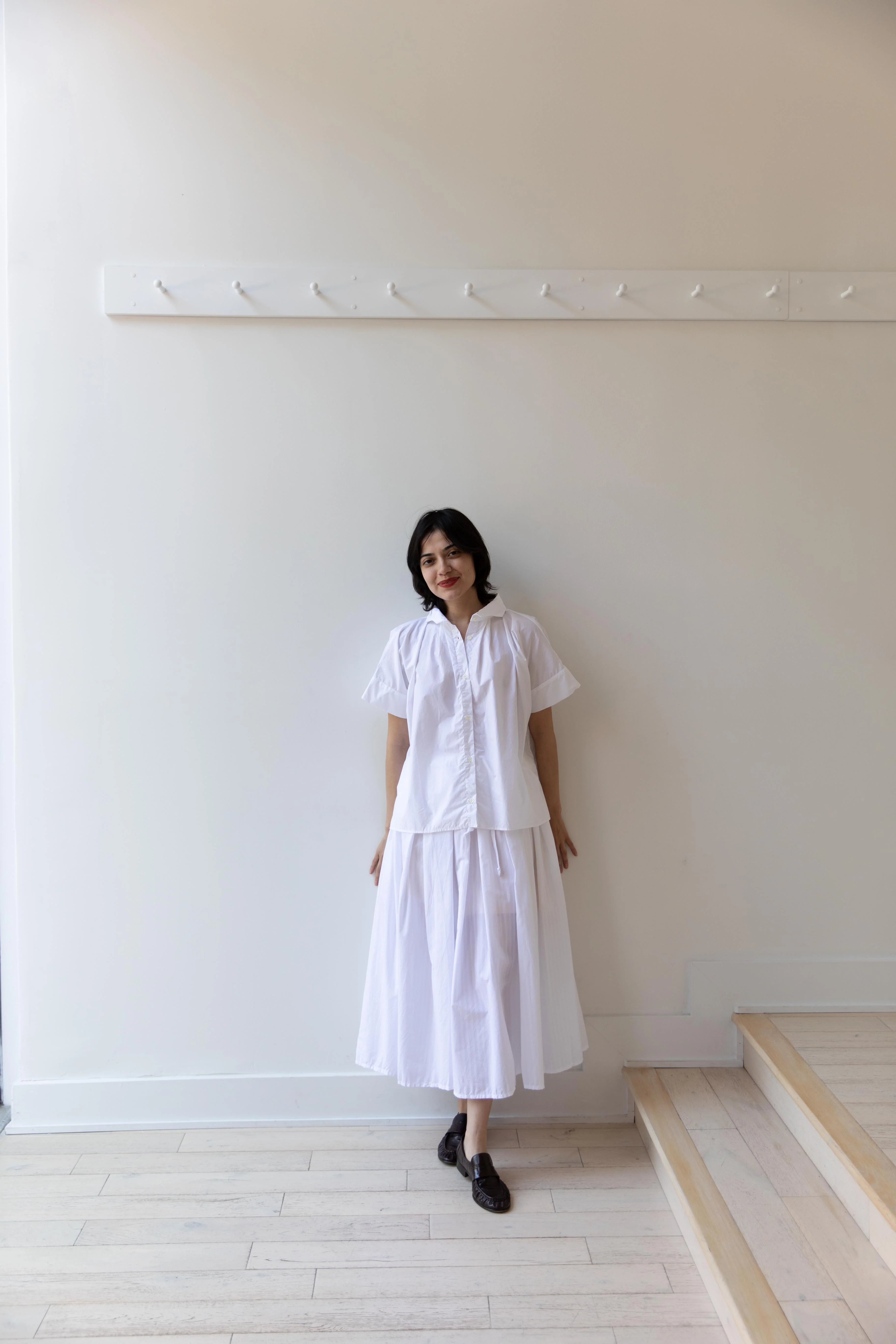 Gallego Desportes | Jupe Debbie in White Stripes - Image 25