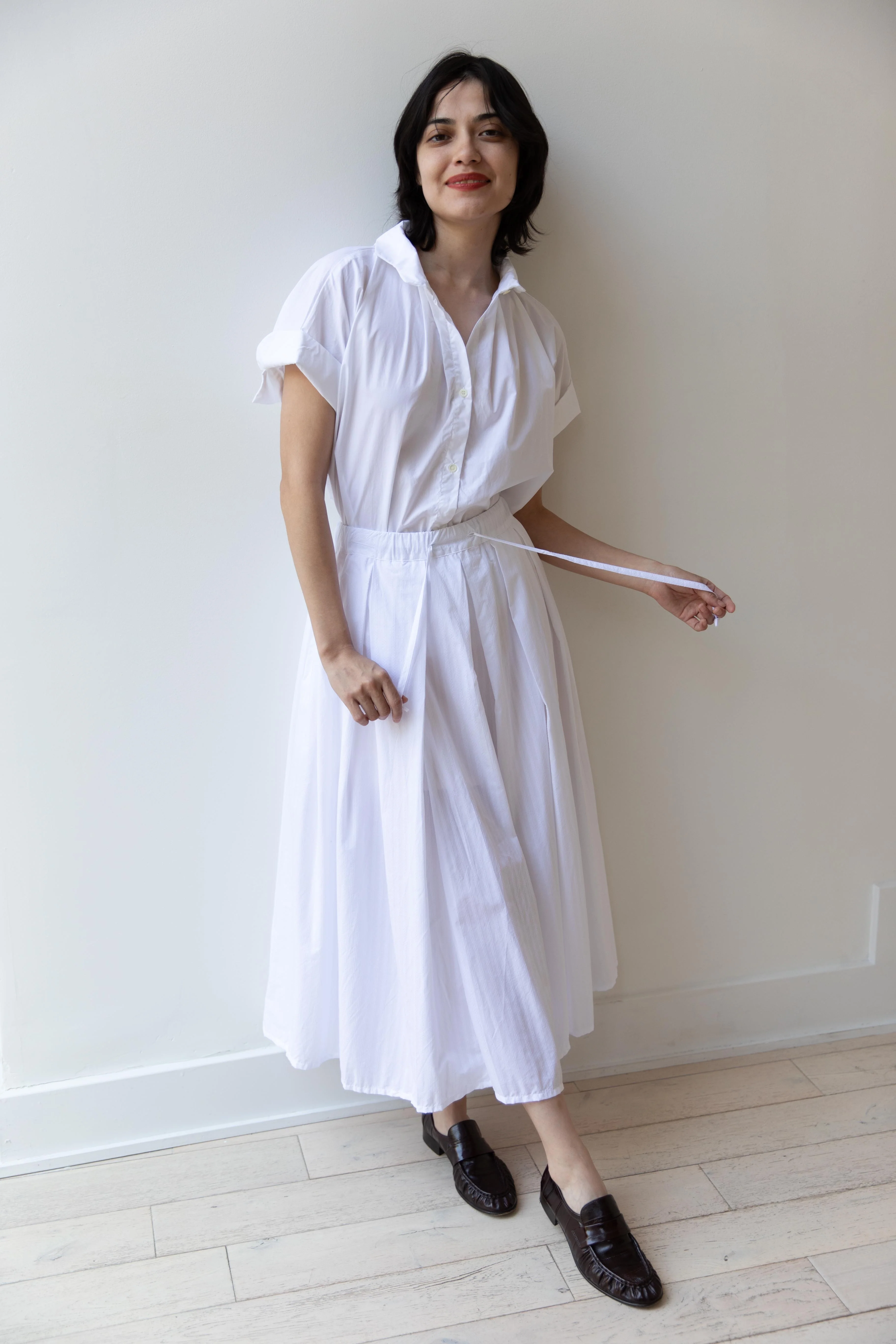 Gallego Desportes | Jupe Debbie in White Stripes - Image 5