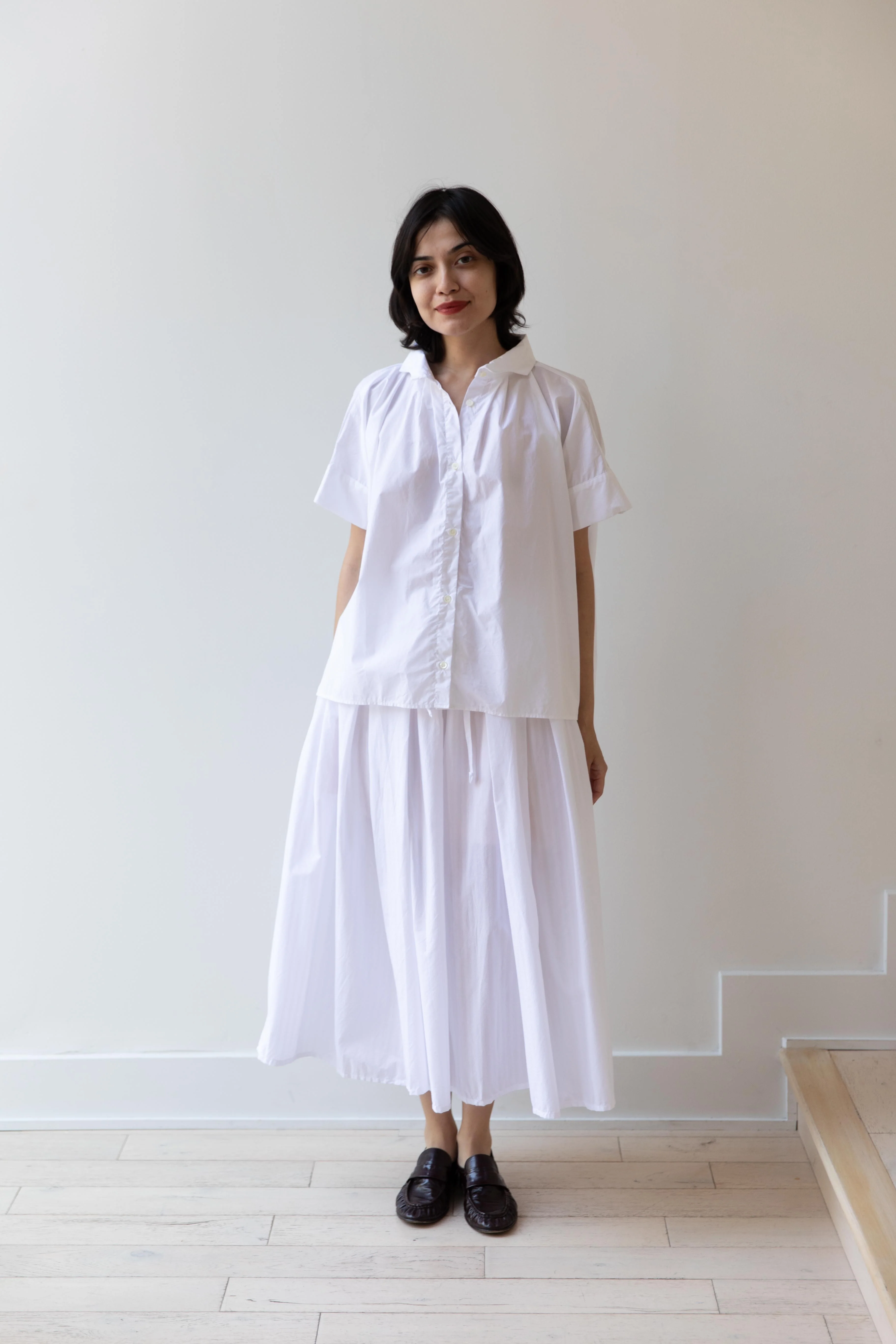 Gallego Desportes | Jupe Debbie in White Stripes - Image 6