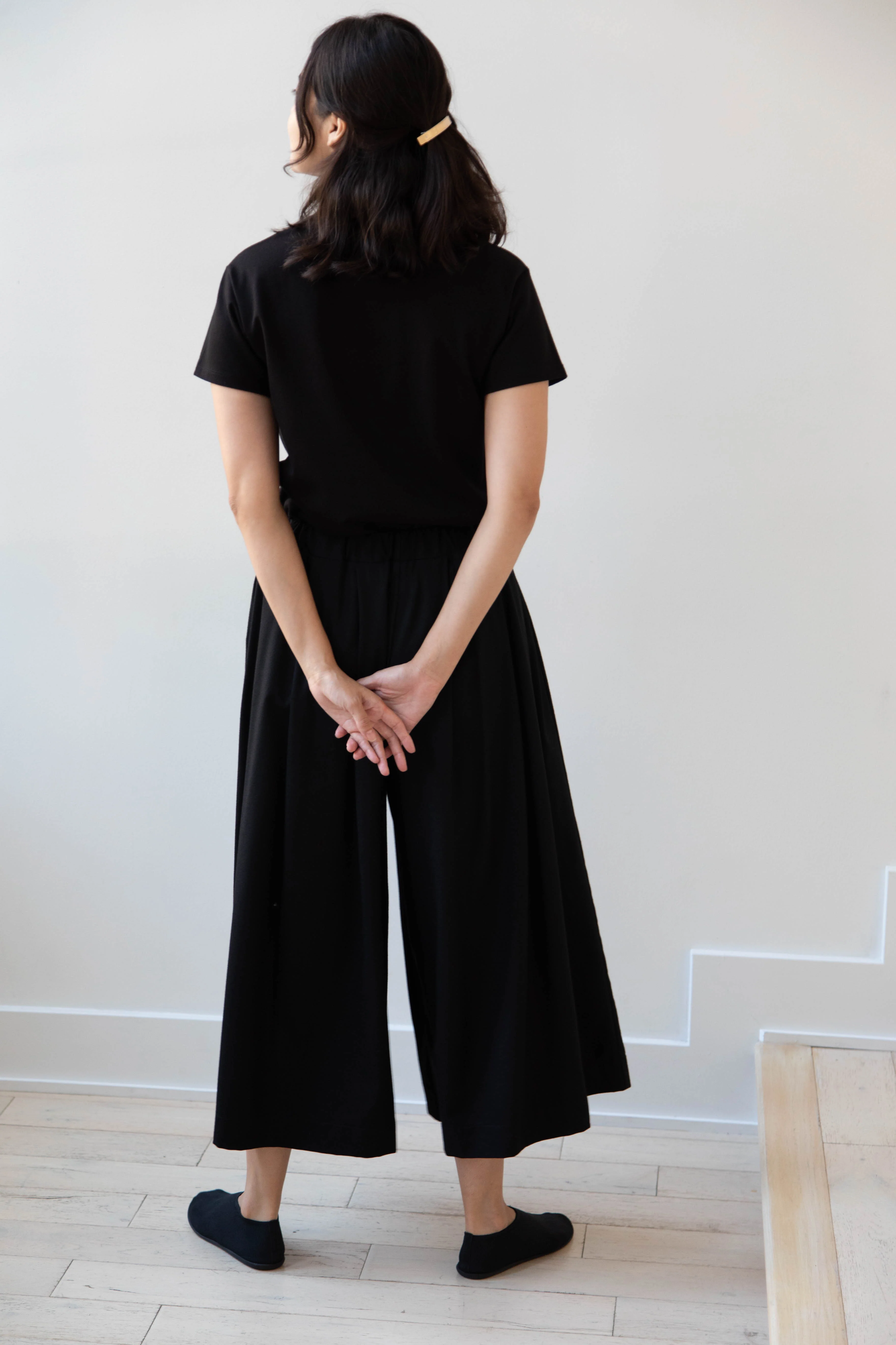 Gallego Desportes | Wool Culottes in Black - Image 9