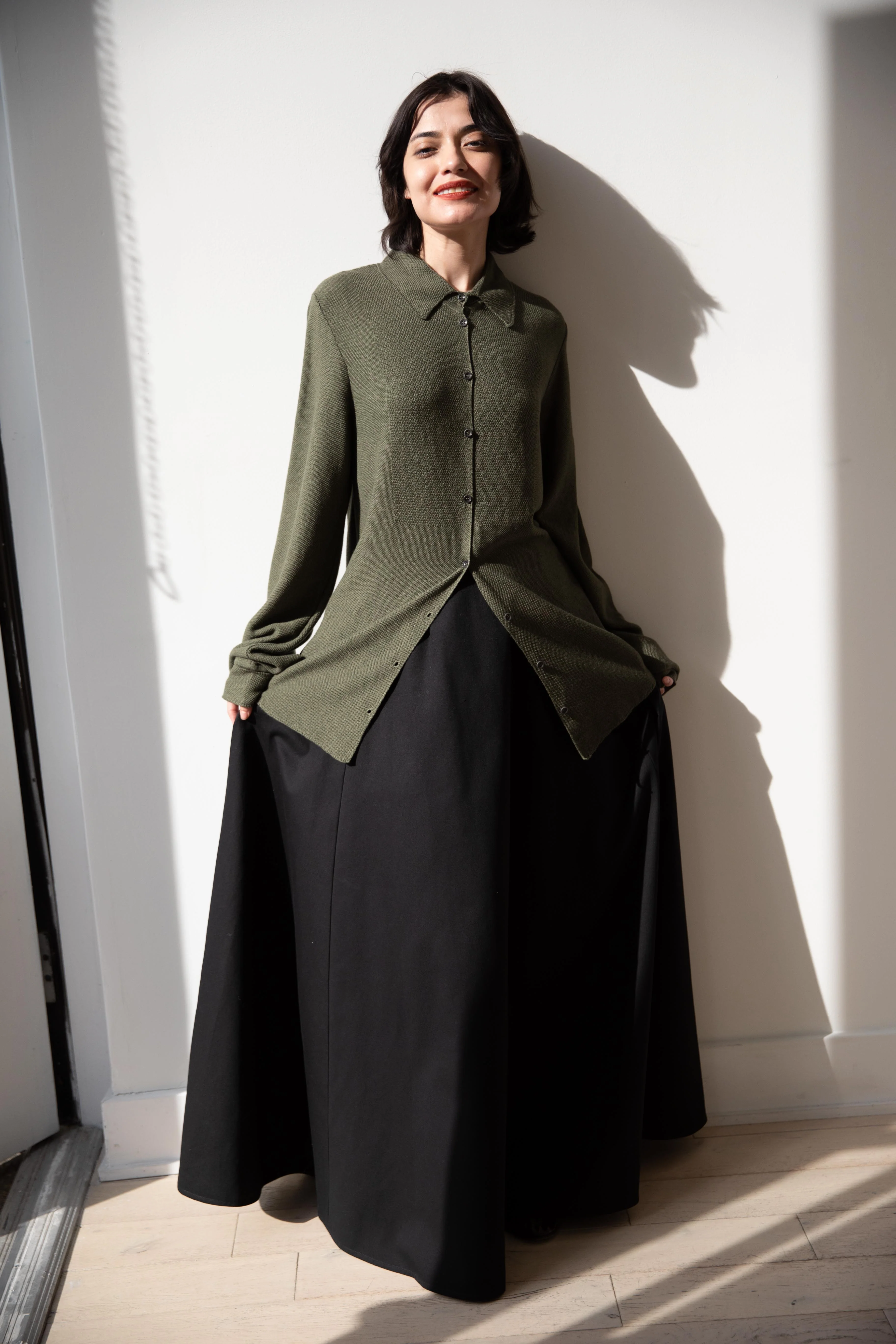 Grey's | Bib Shirt in Sage - Image 13