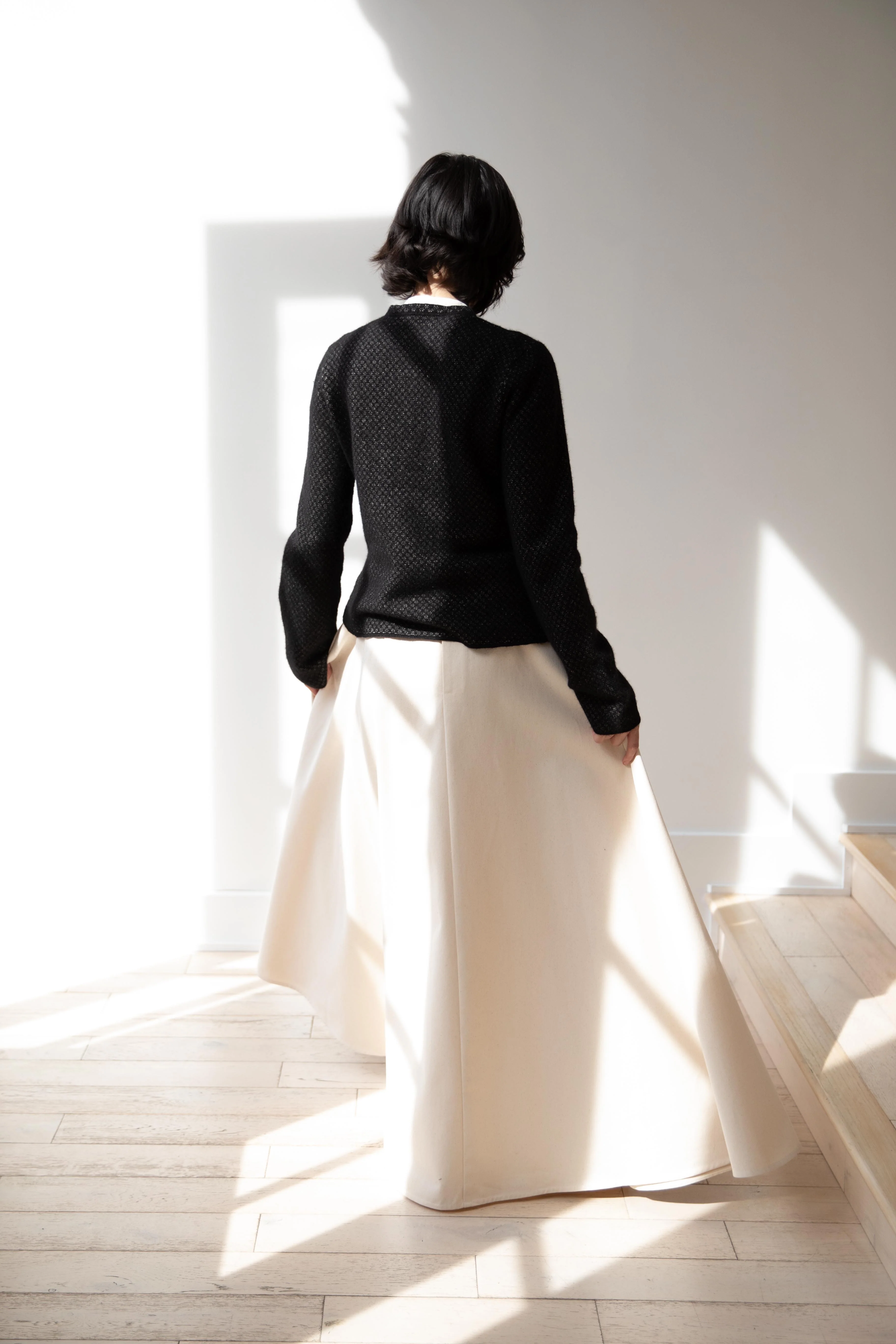 Grey's | Fitted Pointelle Jacket in Black - Image 42