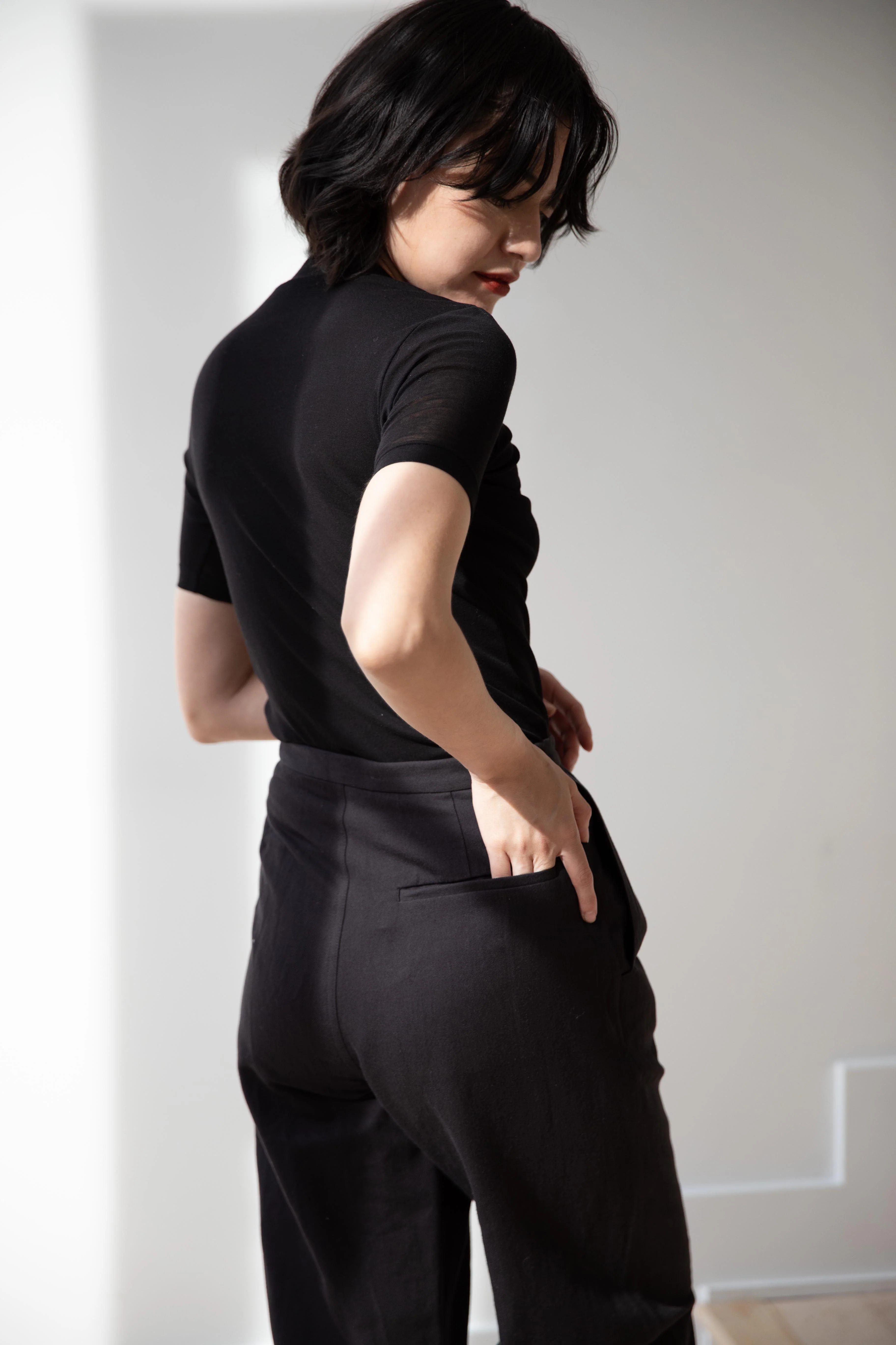 Grey's | Straight Leg Trouser in Black - Image 23