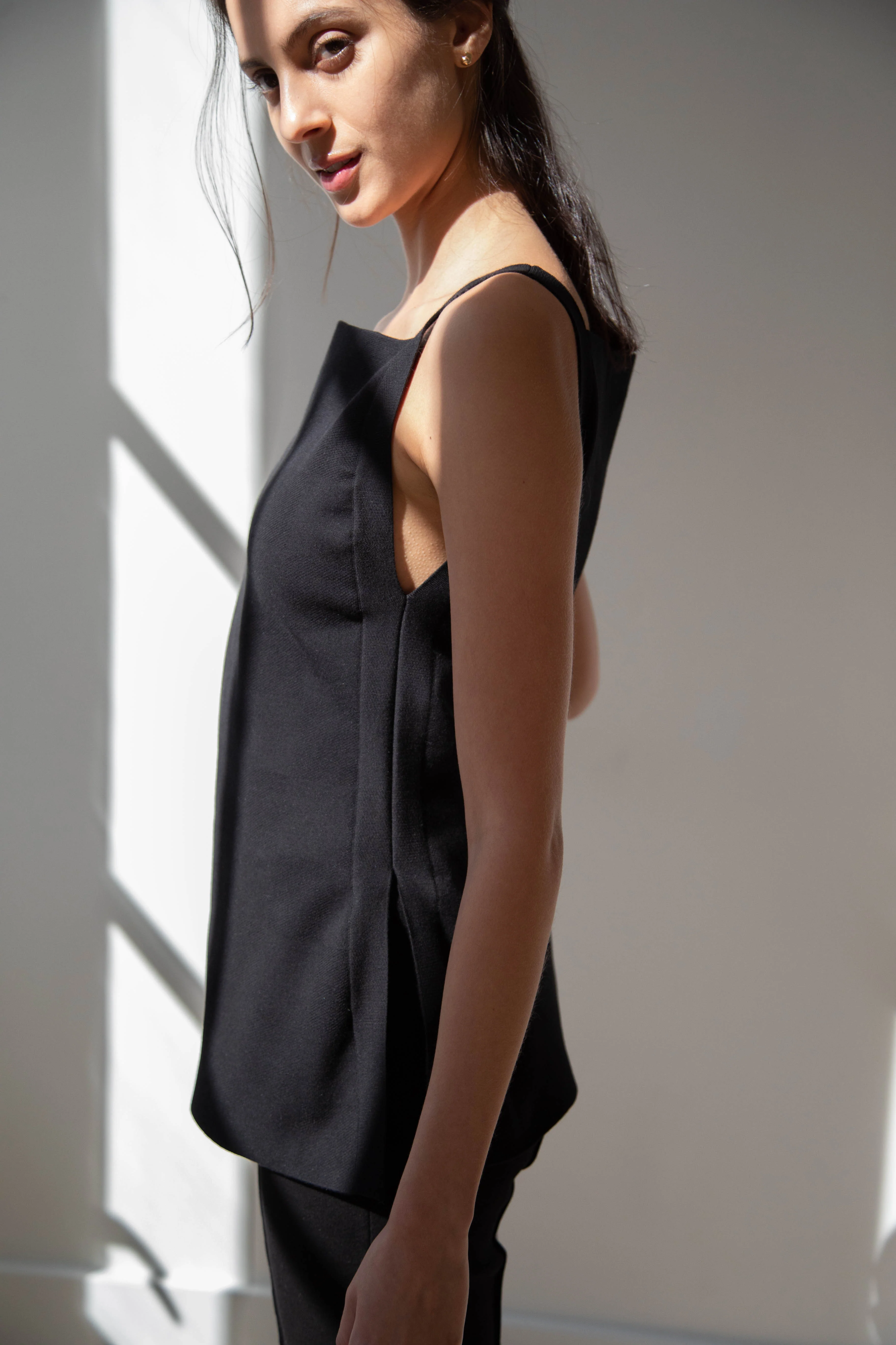 High Sport | Asher Apron Top in Black - Image 3