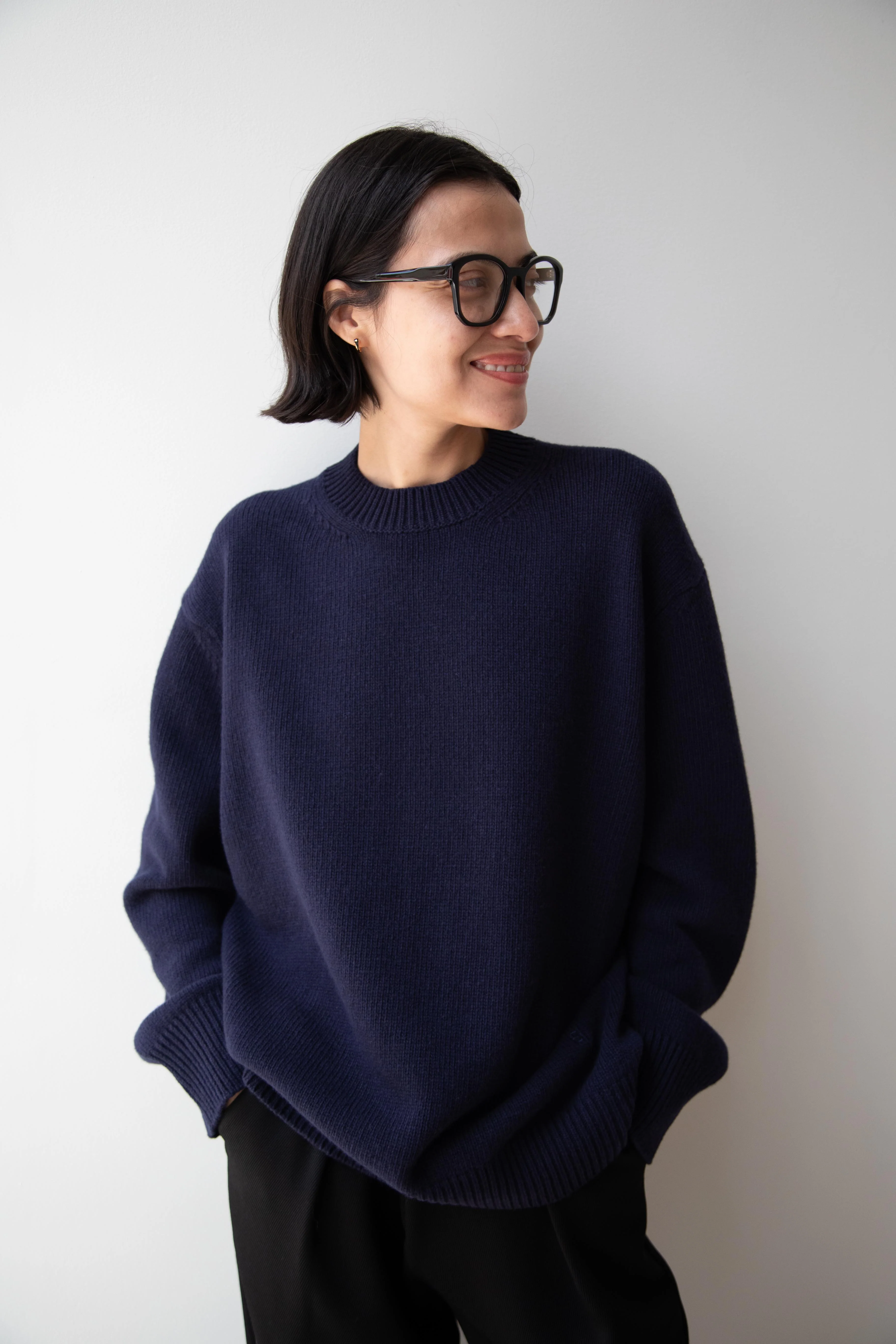 High Sport | Georgia Sweater in Navy - Image 28