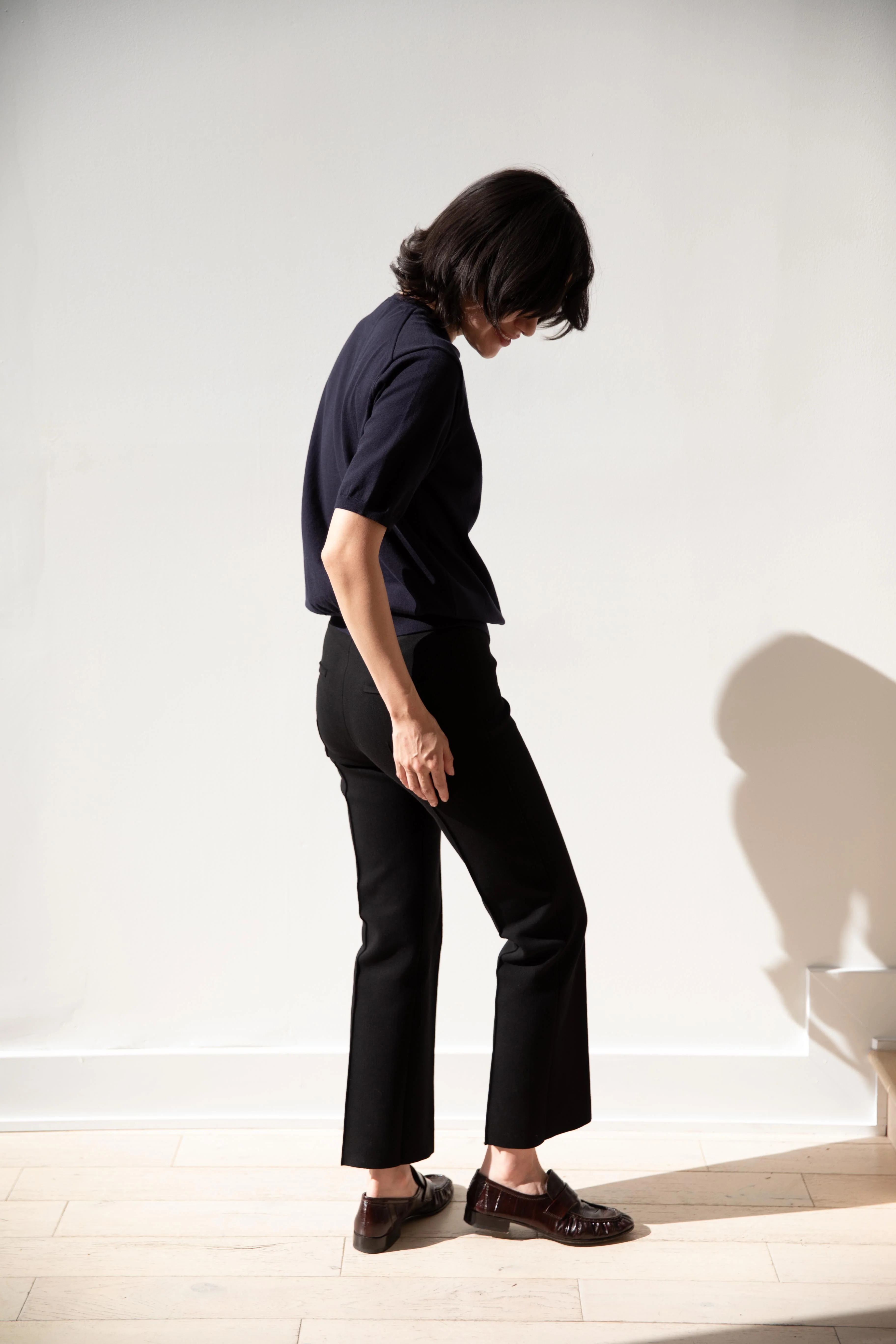 High Sport | Tonal Stripe Louis Pants in Black - Image 6