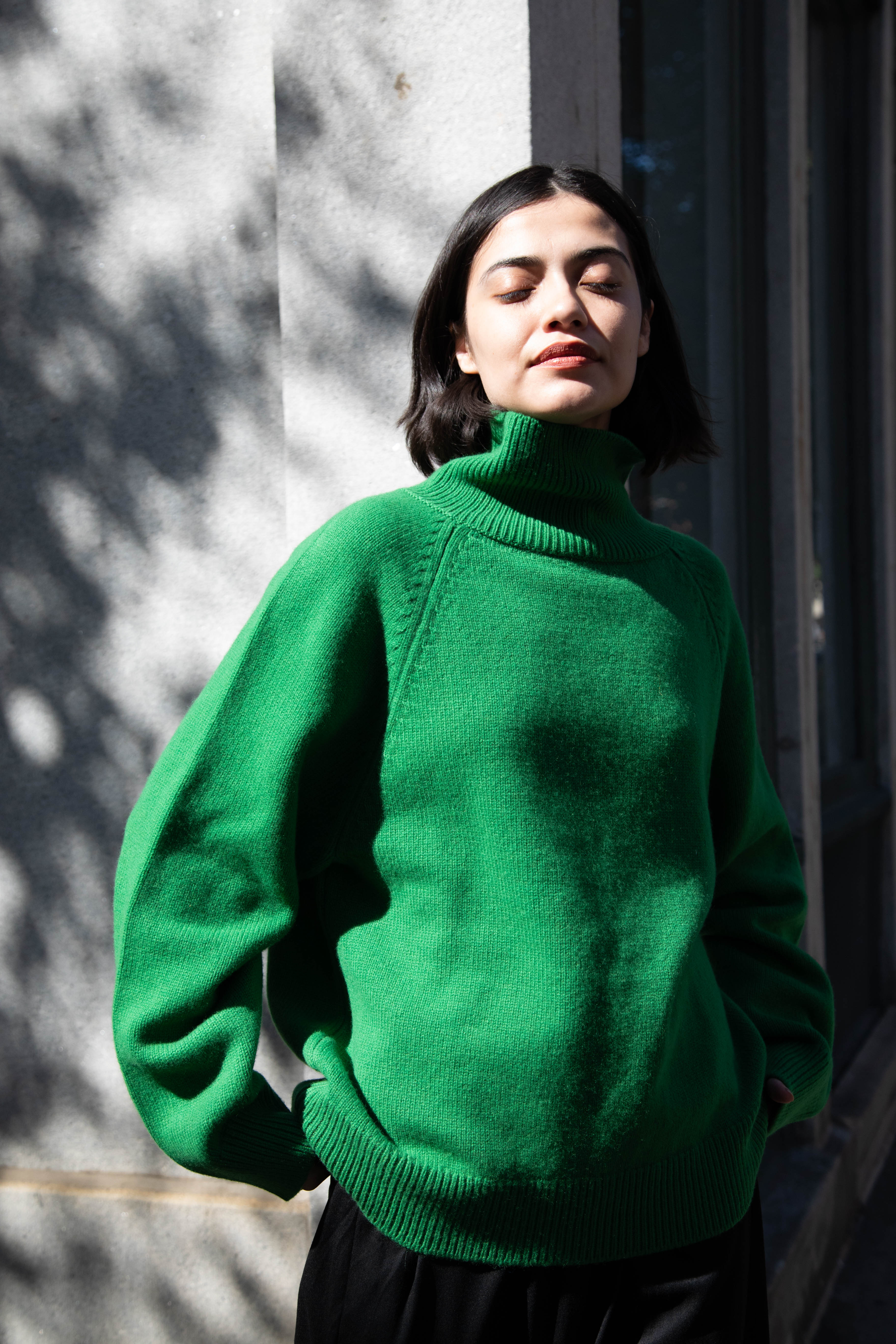 Jo Gordon | Felted Wool Jumper in Pagoda - Image 21