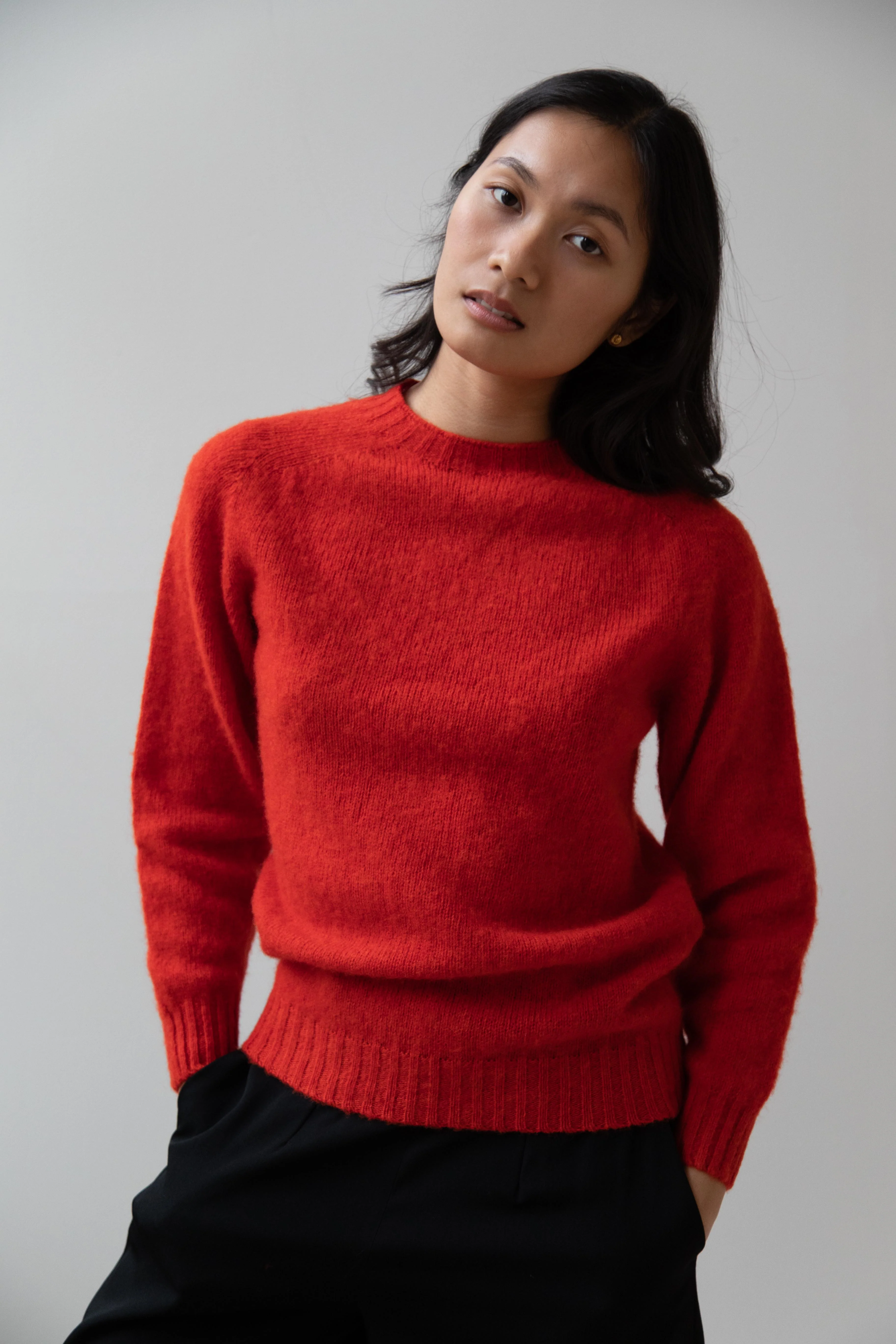 John Tulloch |Crew Neck Sweater in Red - Image 12