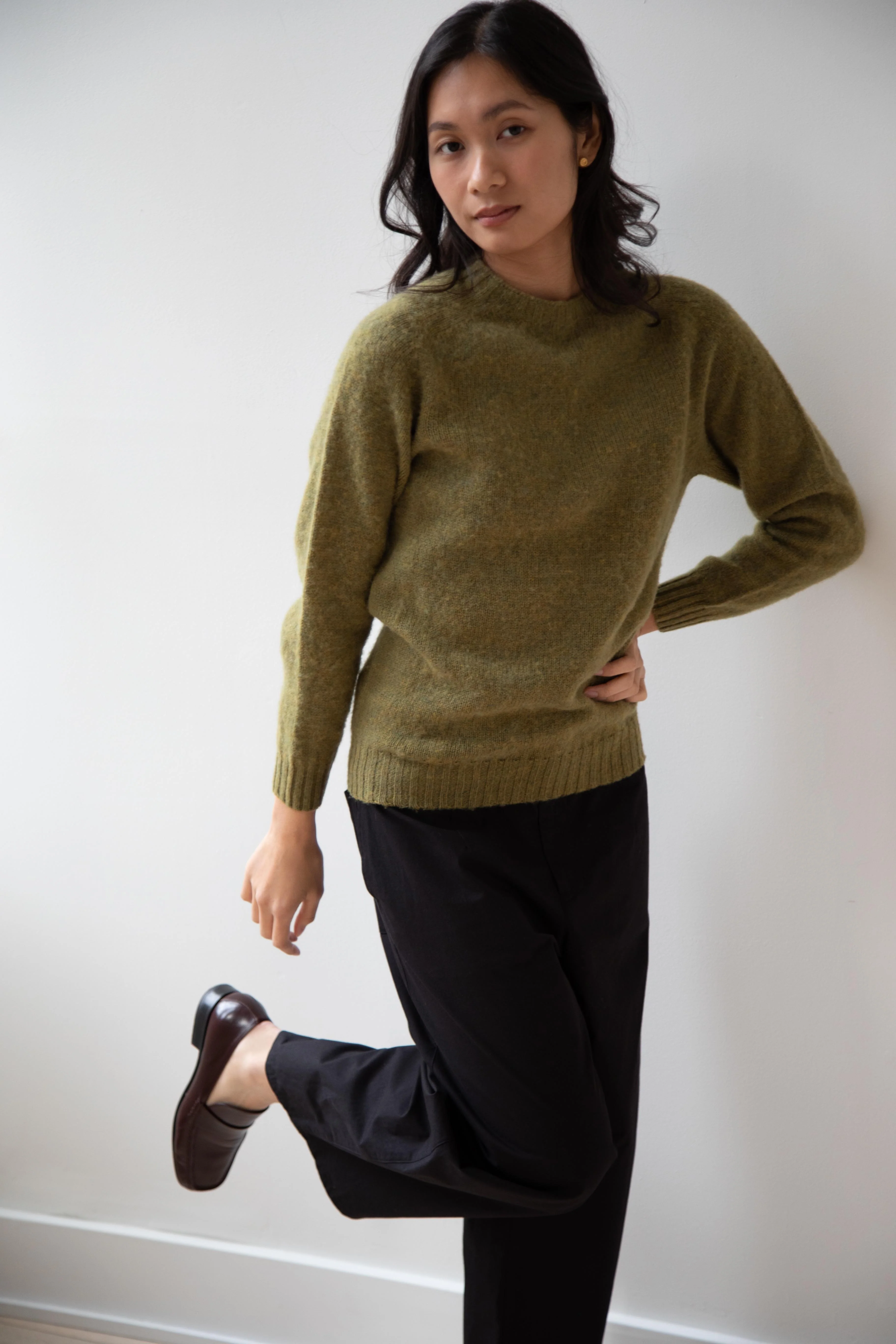 John Tulloch | Seam Free Crew Neck Saddle Shoulder in Yellow Green - Image 20