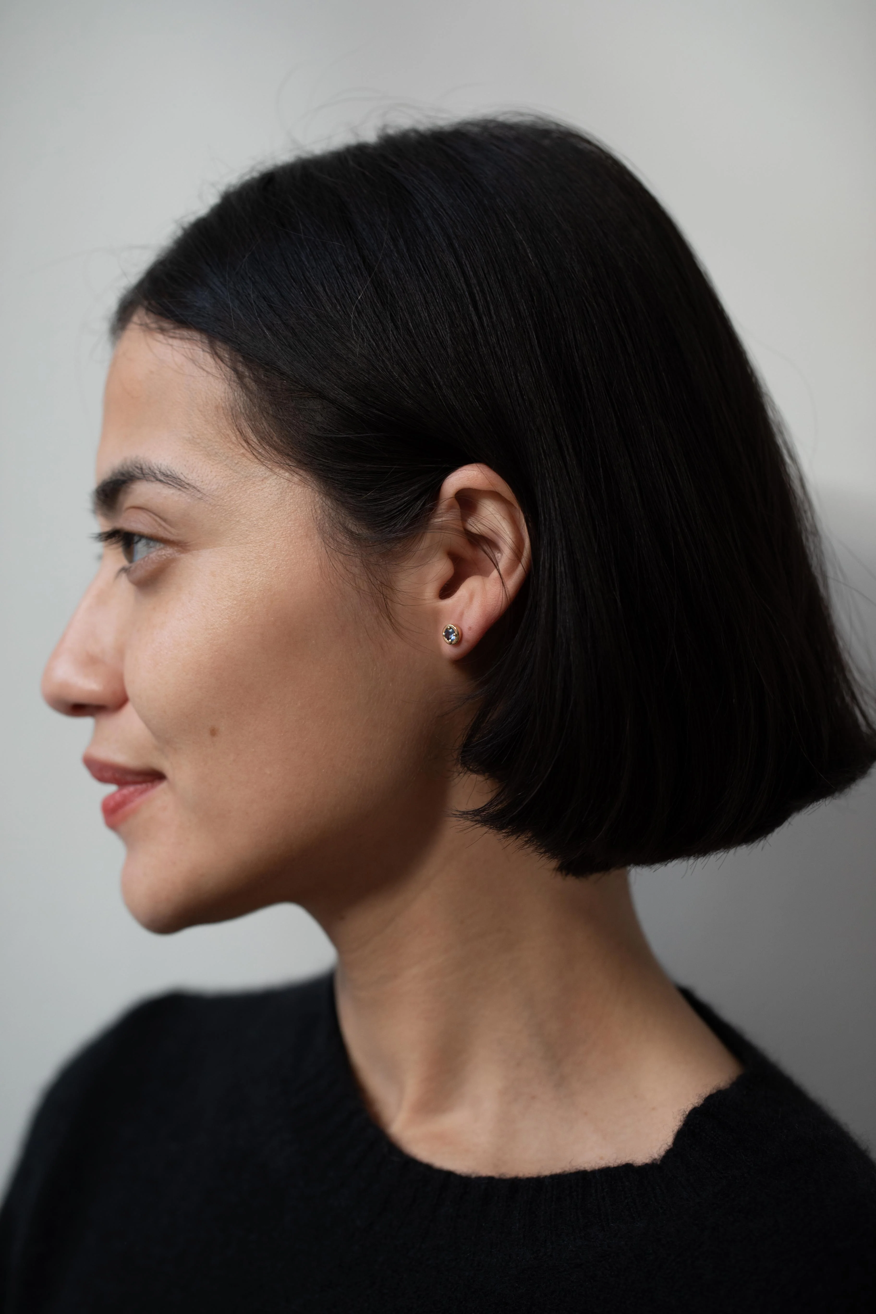 Kathryn Bentley | Light Blue Sapphire Dot Studs - Image 5