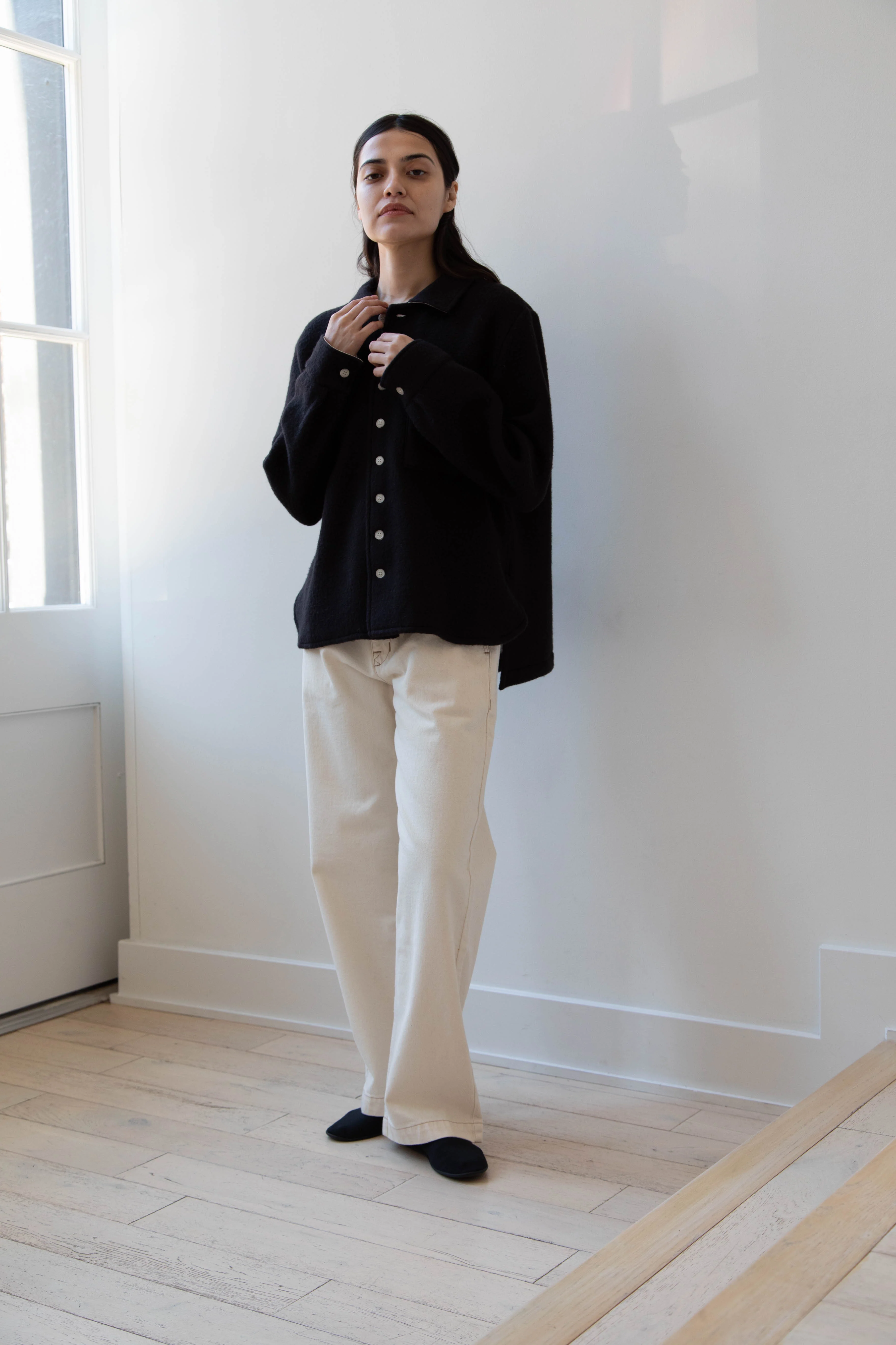 Laboratory | Wool Shirt in Black - Image 10