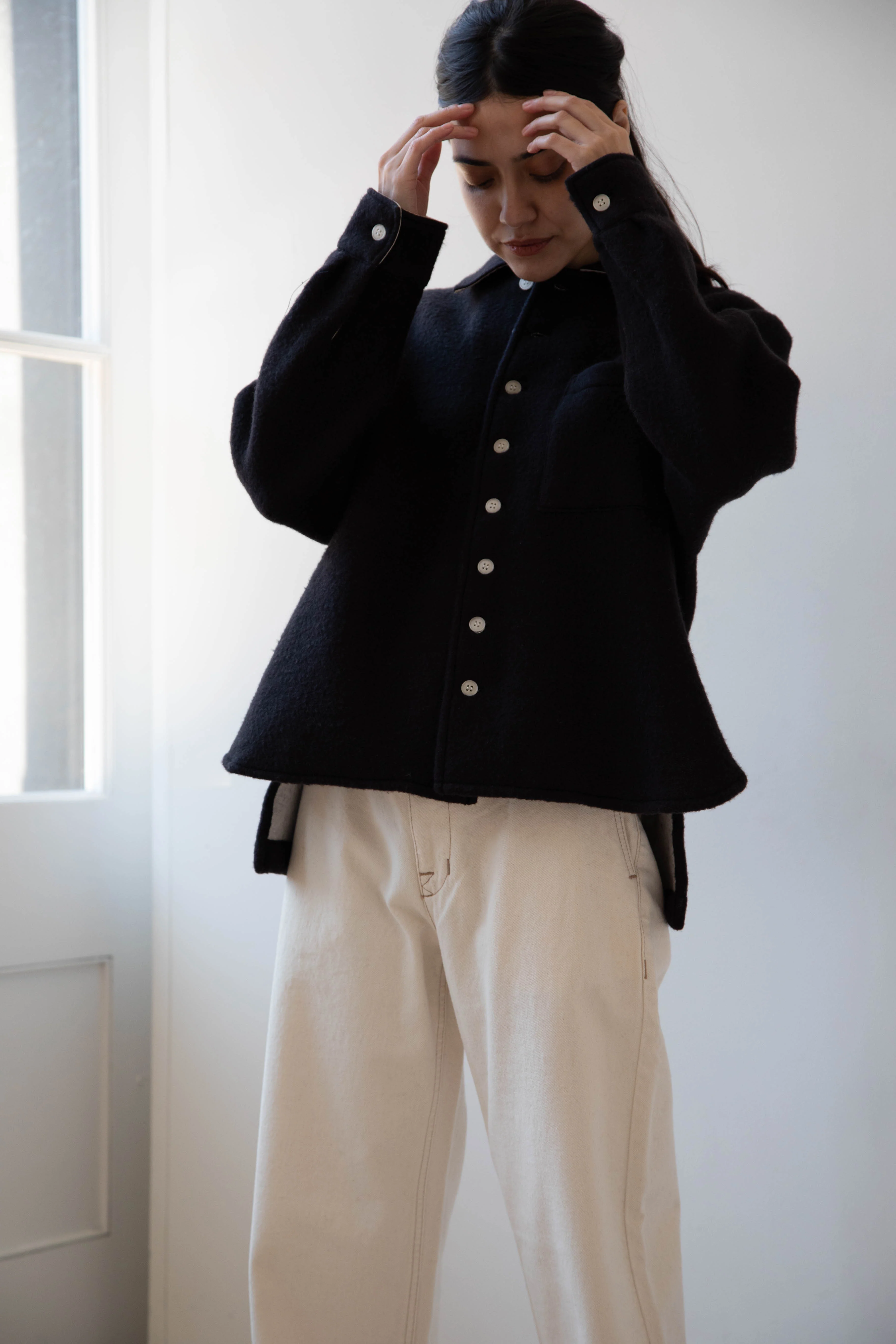 Laboratory | Wool Shirt in Black - Image 12
