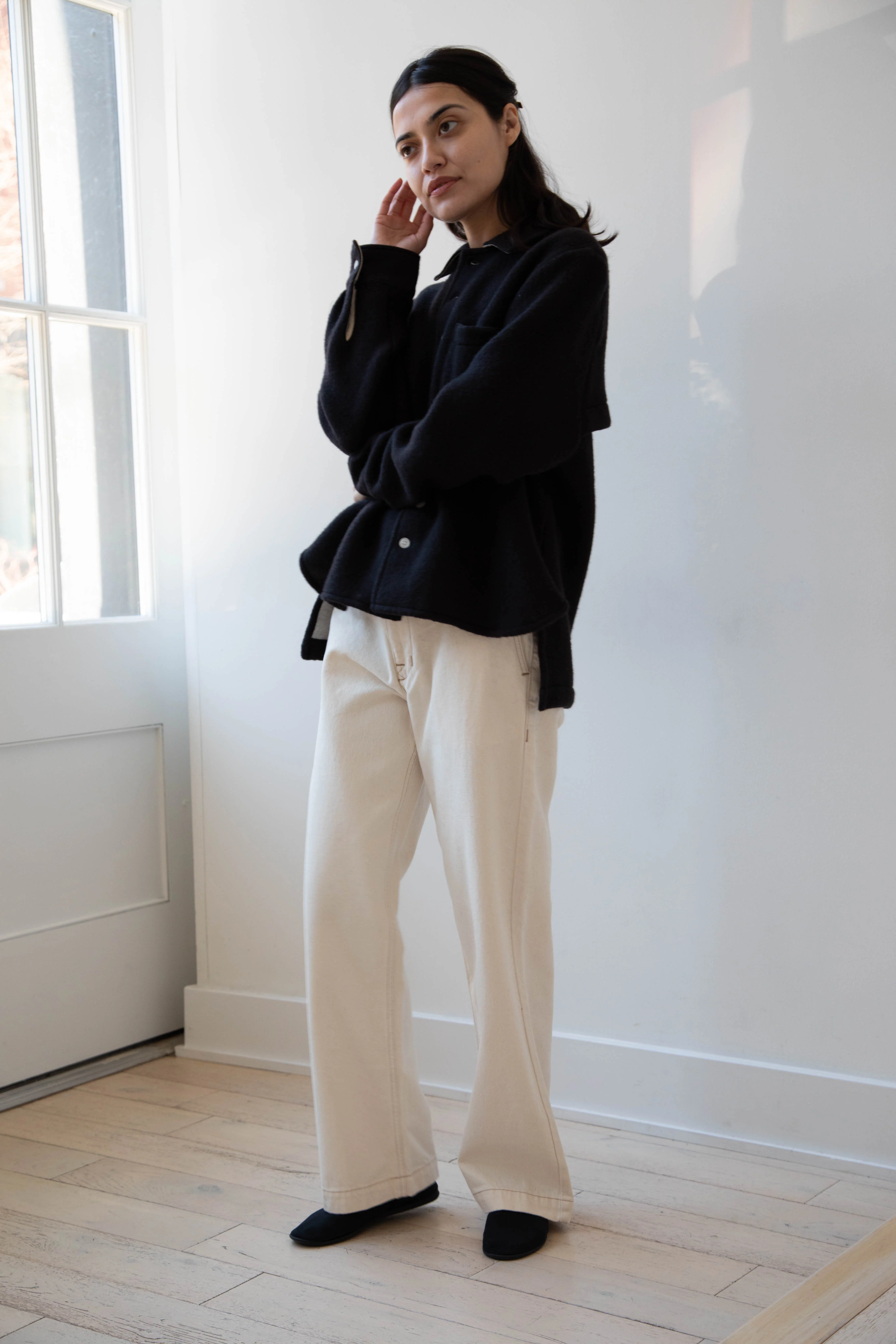 Laboratory | Wool Shirt in Black - Image 13