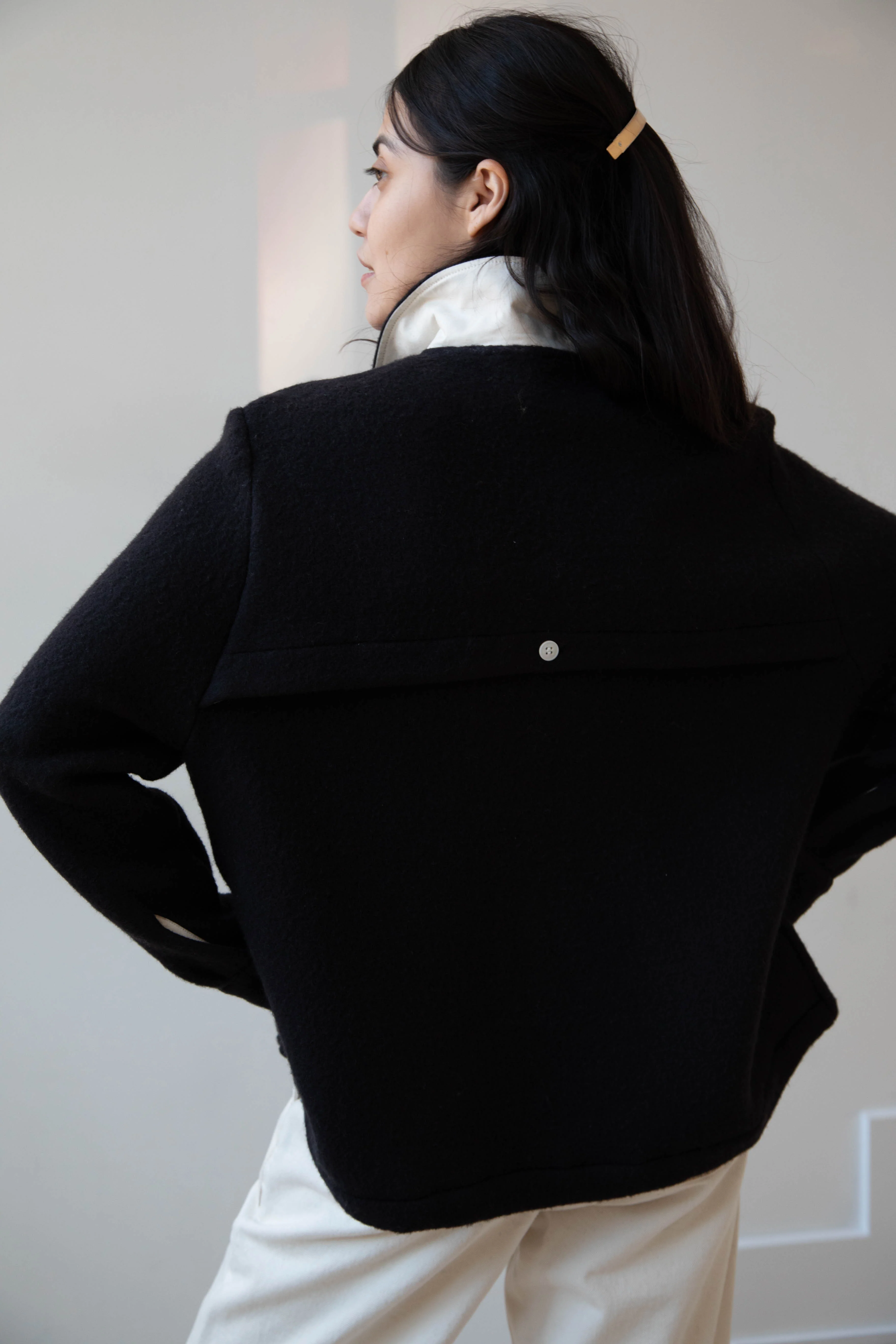 Laboratory | Wool Shirt in Black - Image 14