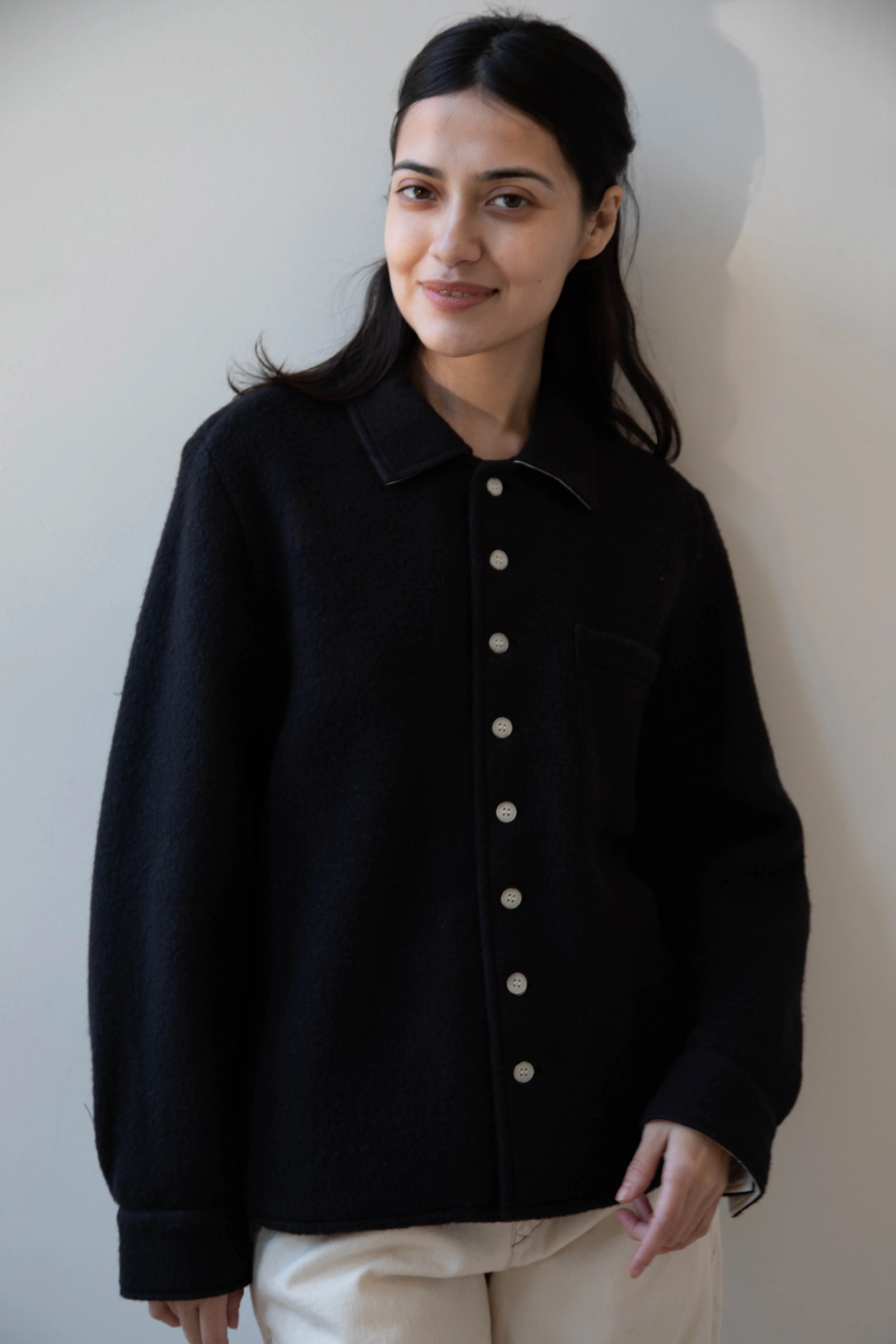 Laboratory | Wool Shirt in Black - Image 18