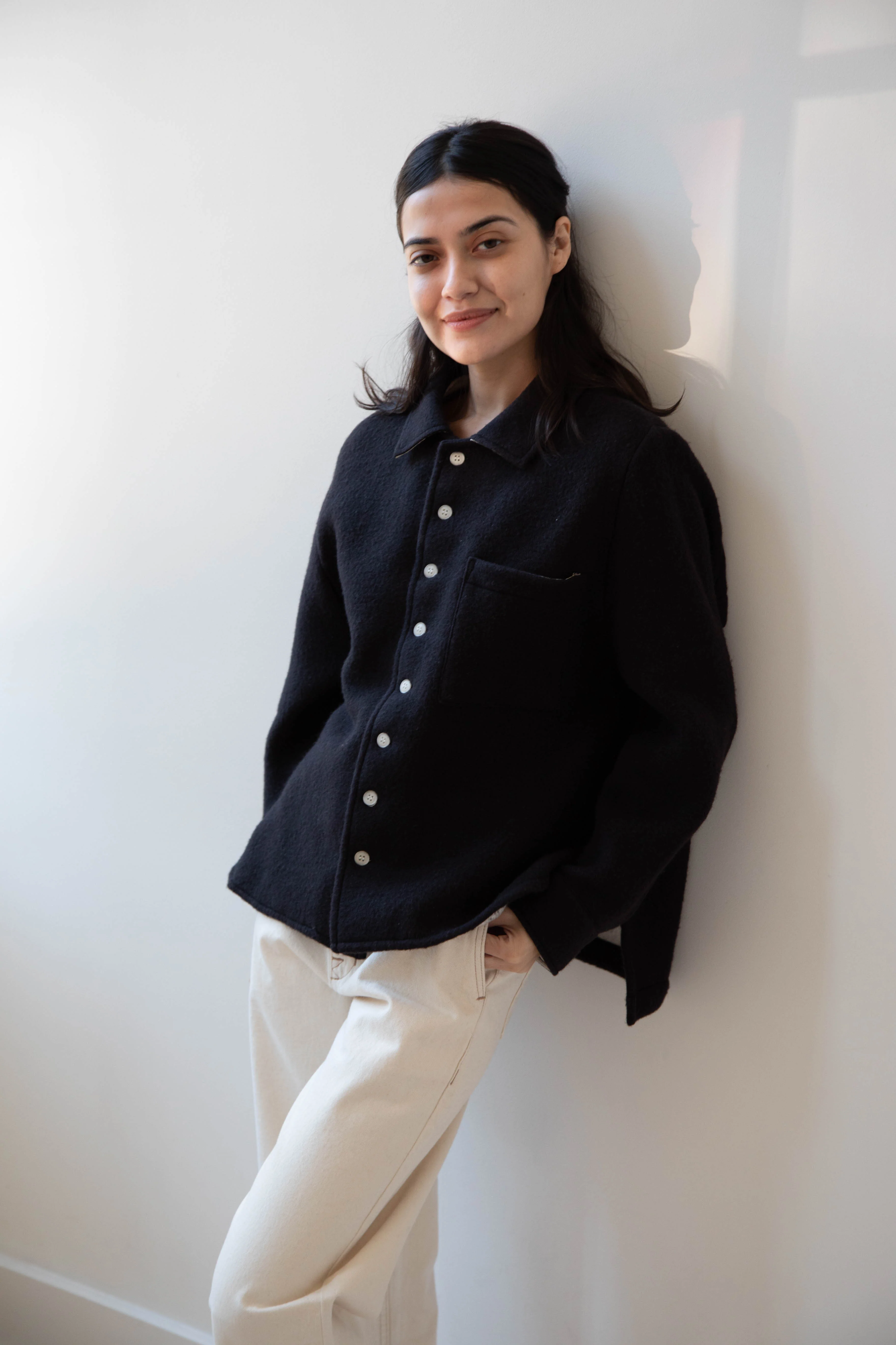Laboratory | Wool Shirt in Black - Image 22