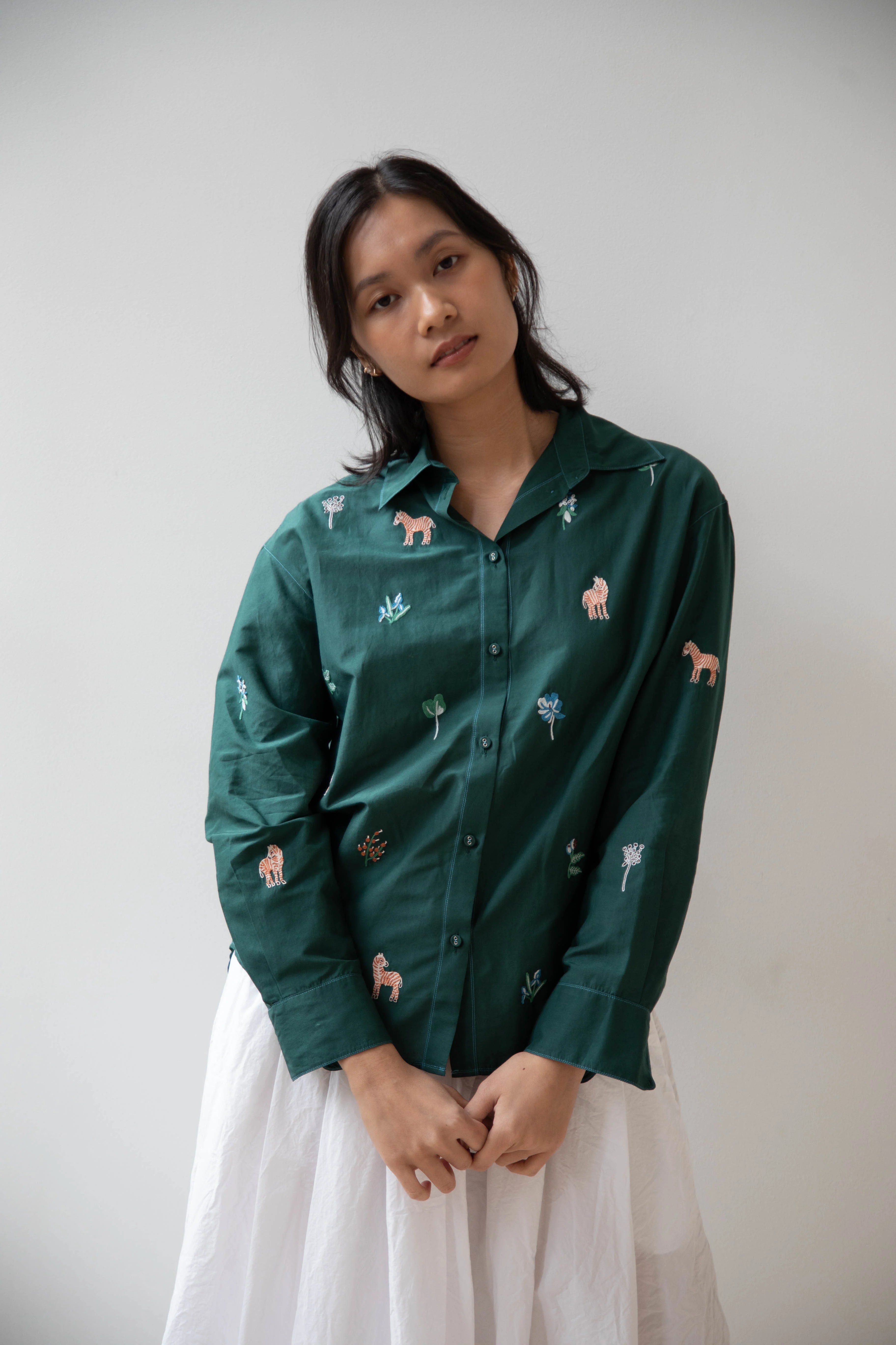 Laïte | Camphor Shirt in Zebra Garden - Image 19