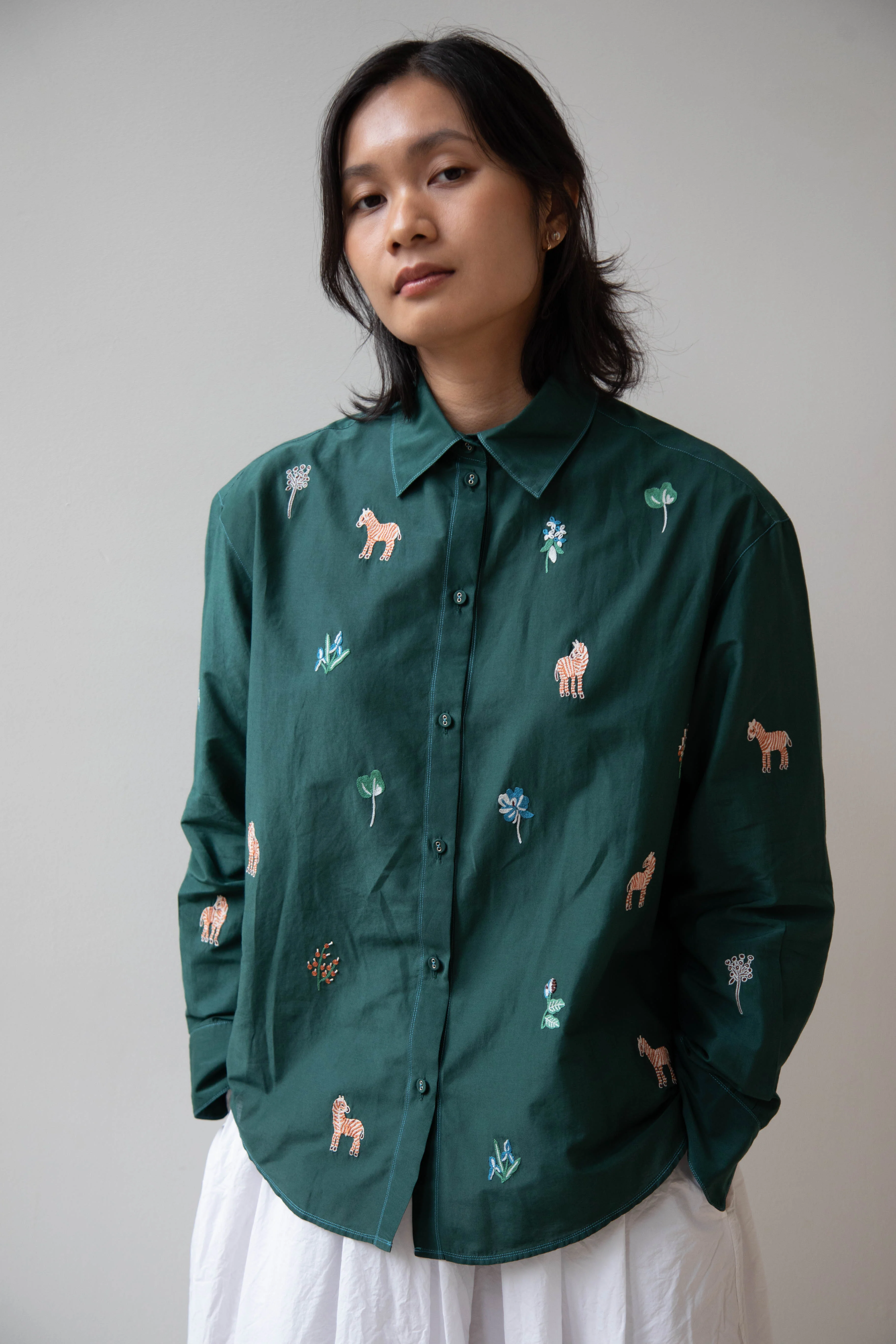 Laïte | Camphor Shirt in Zebra Garden - Image 22