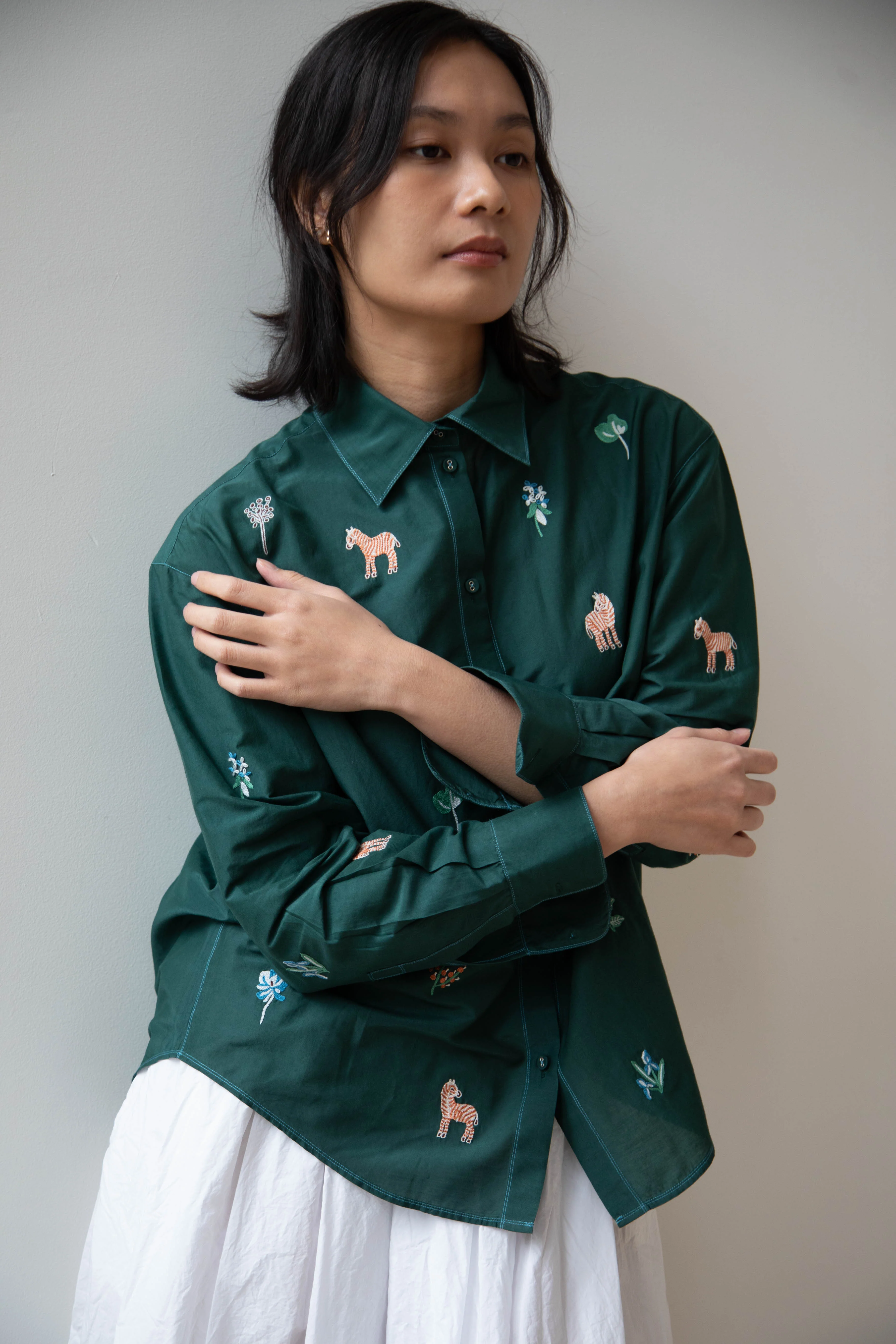 Laïte | Camphor Shirt in Zebra Garden - Image 24