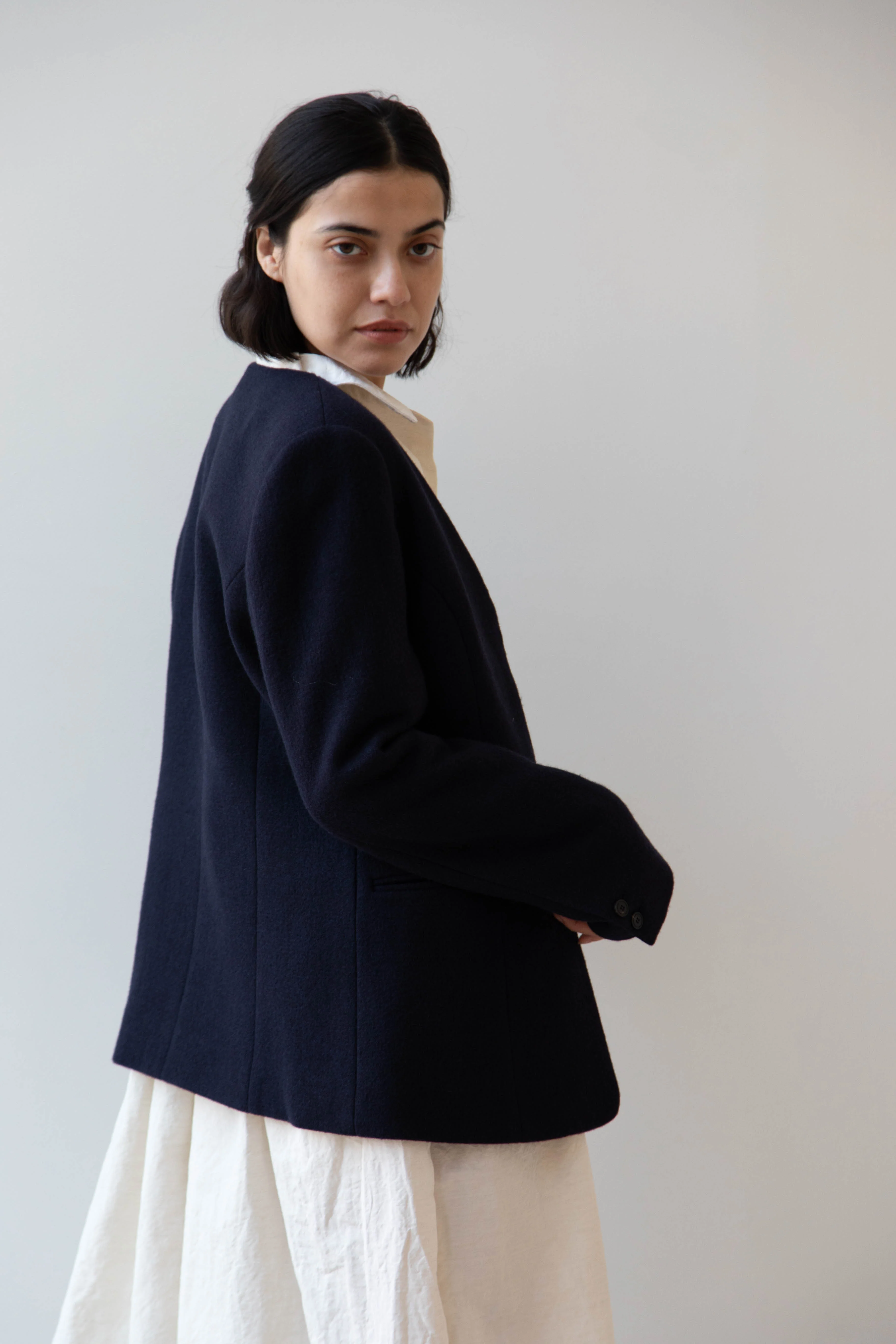 Le 17 Septembre | Formal Jacket in Navy Wool - Image 10