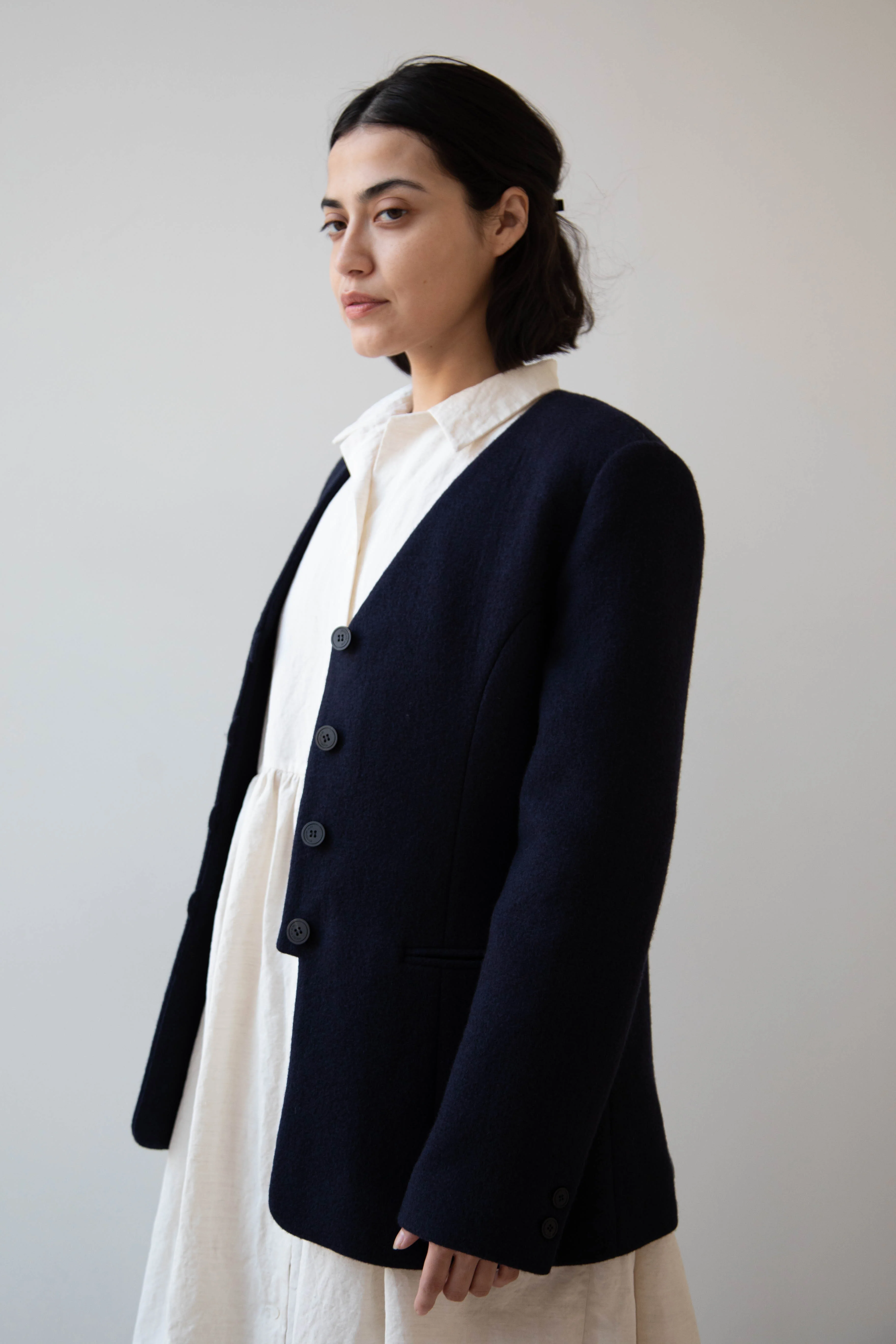 Le 17 Septembre | Formal Jacket in Navy Wool - Image 18