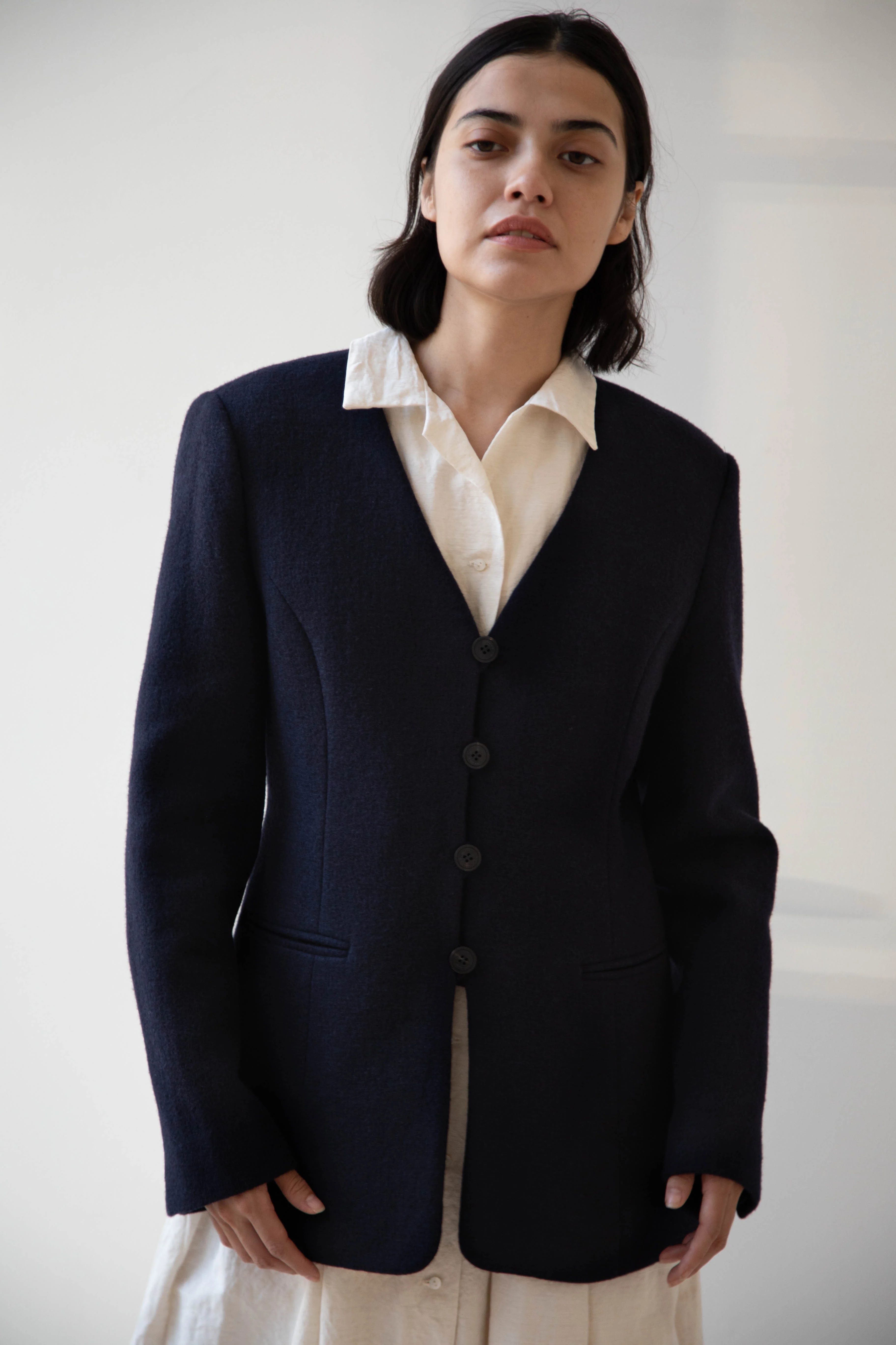 Le 17 Septembre | Formal Jacket in Navy Wool - Image 25
