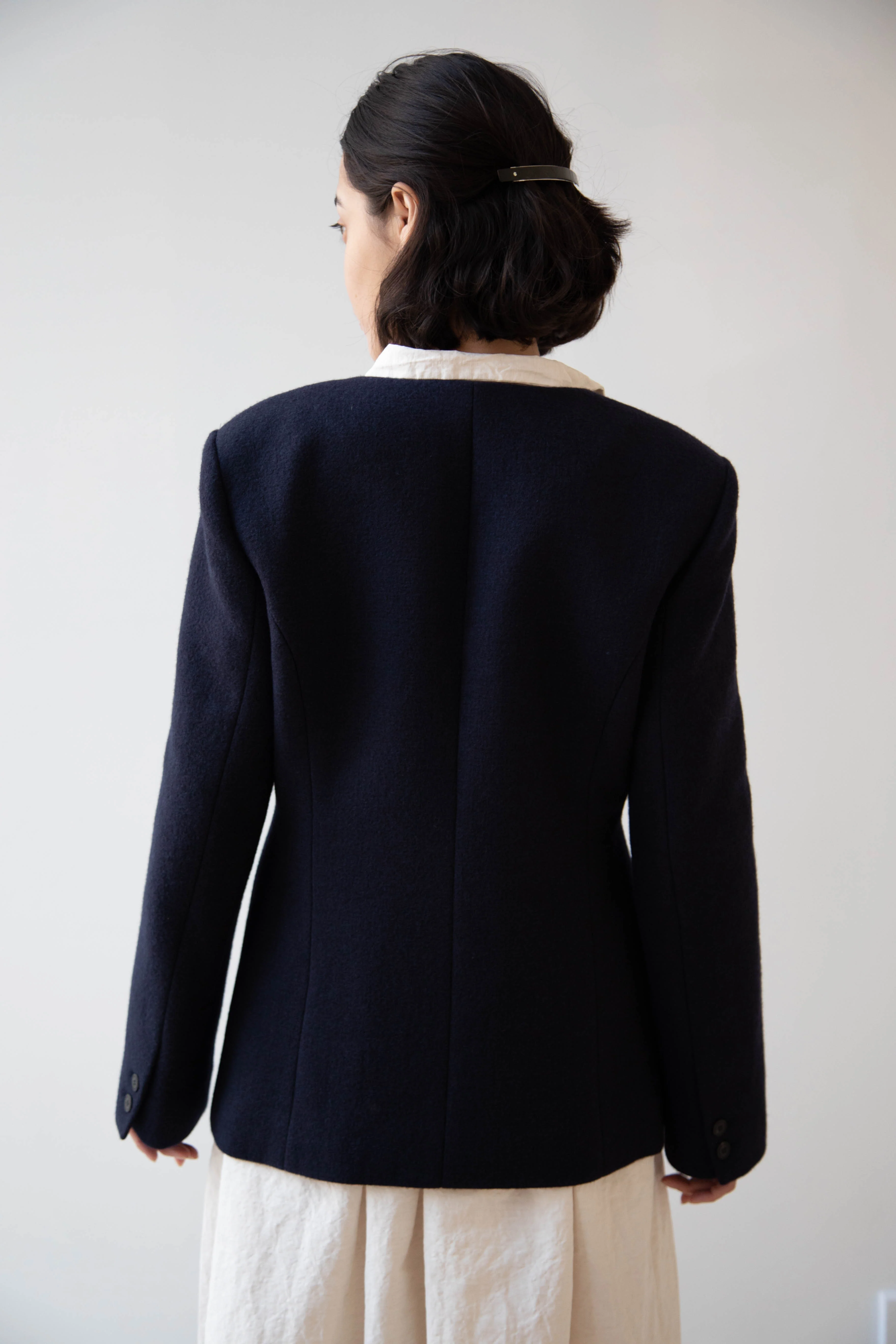 Le 17 Septembre | Formal Jacket in Navy Wool - Image 28