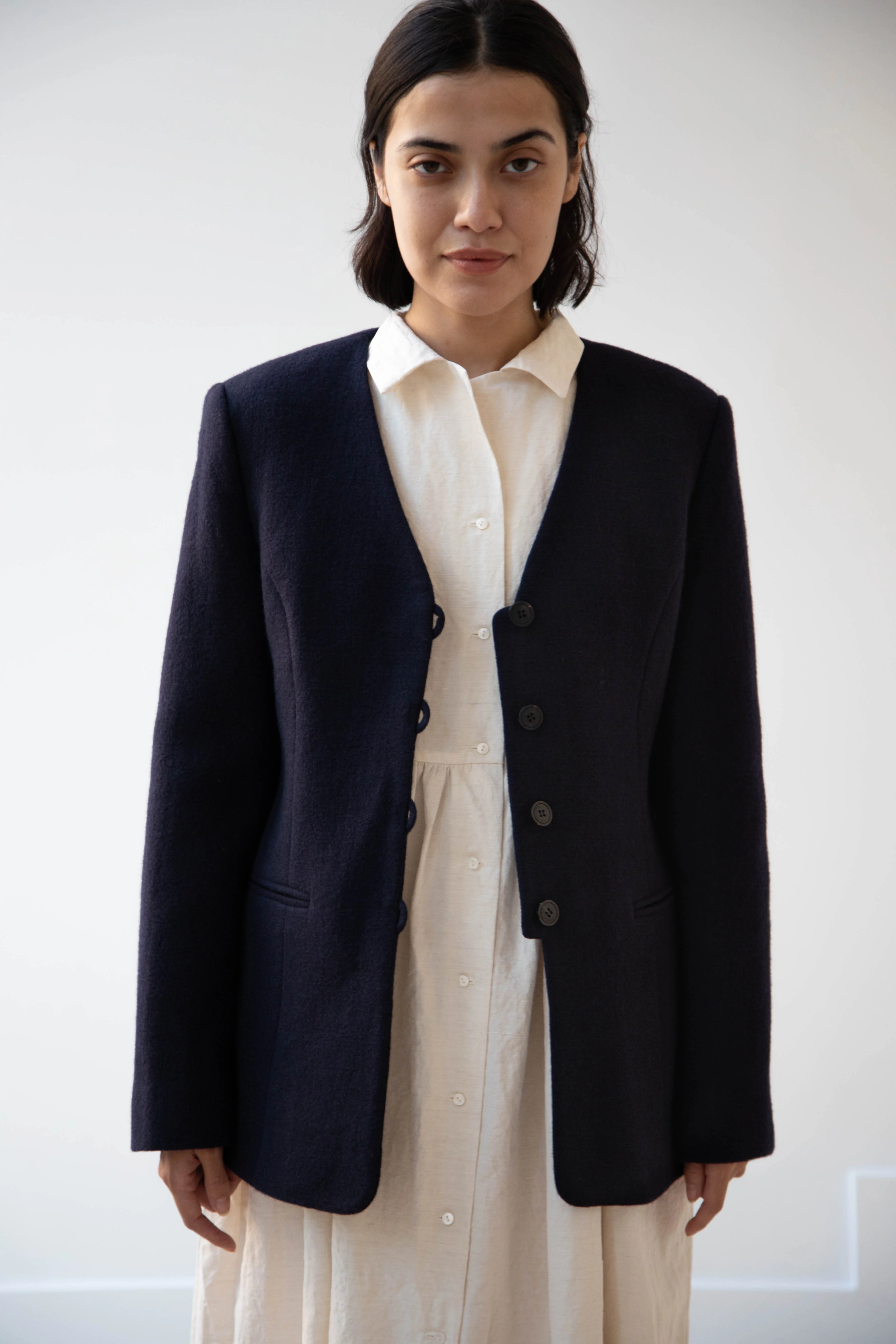 Le 17 Septembre | Formal Jacket in Navy Wool - Image 3
