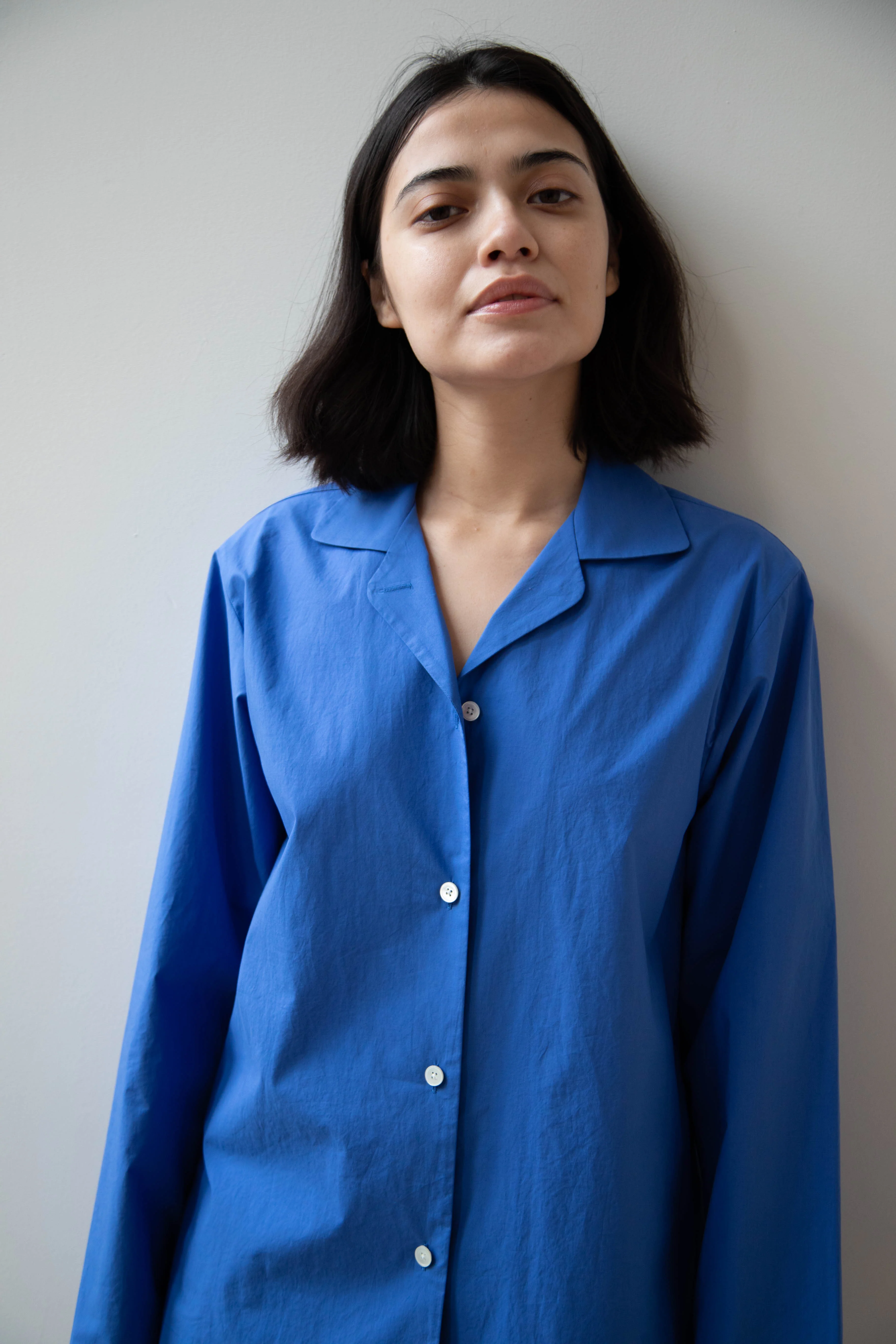 Le 17 Septembre | Mia Button Up Blouse in Blue - Image 11