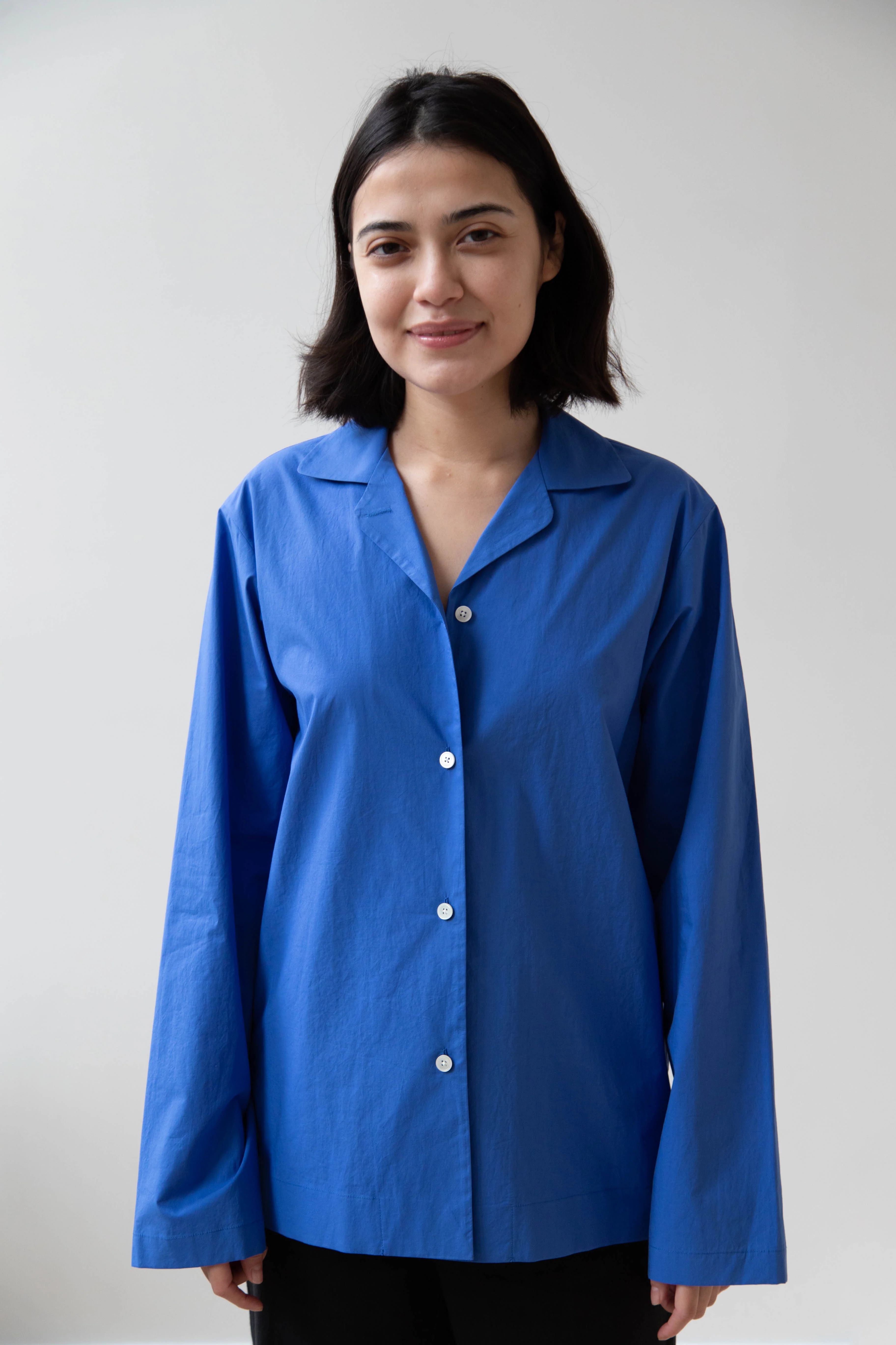 Le 17 Septembre | Mia Button Up Blouse in Blue - Image 6