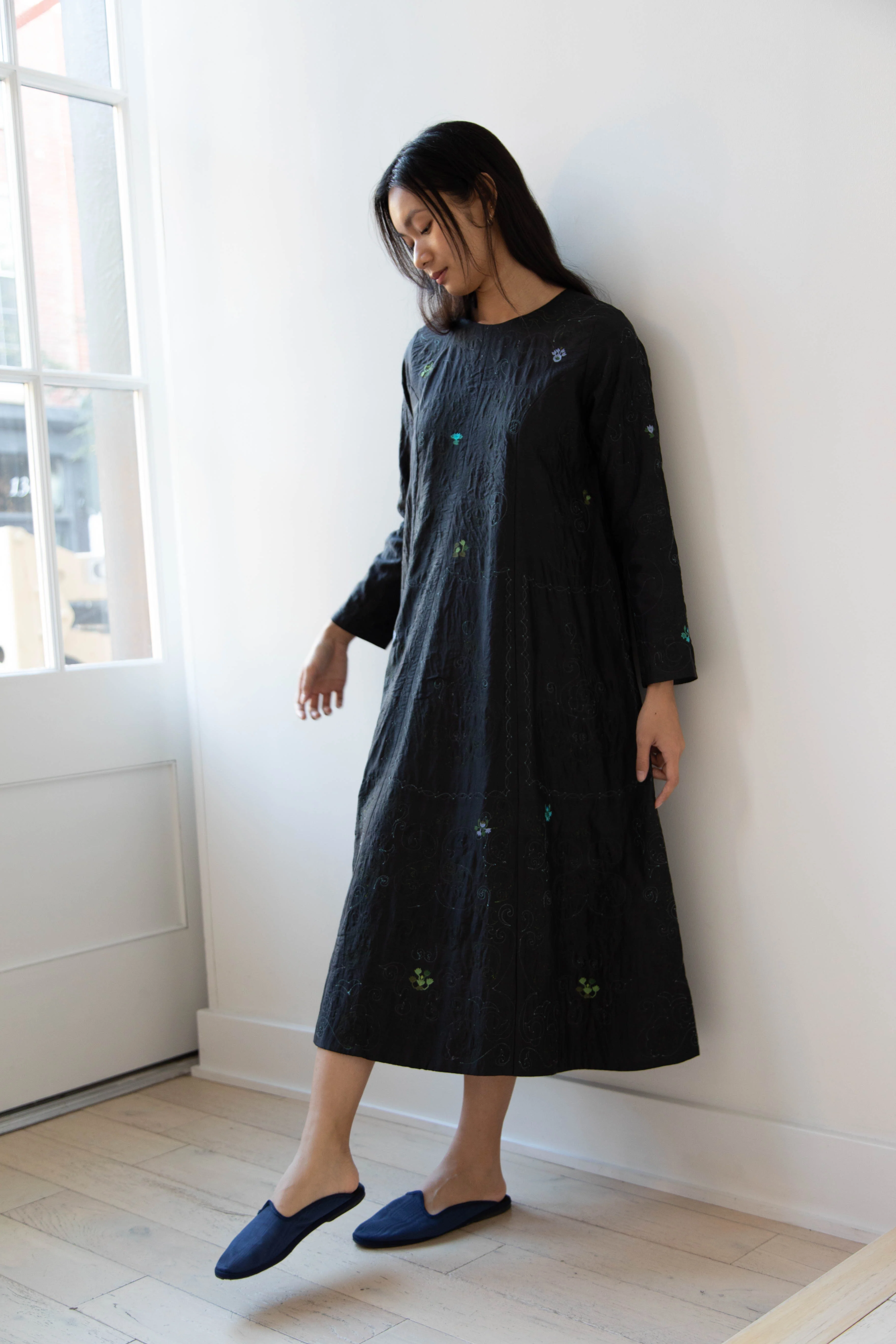Maku | Aurora Dress in Embroidered Silk - Image 22