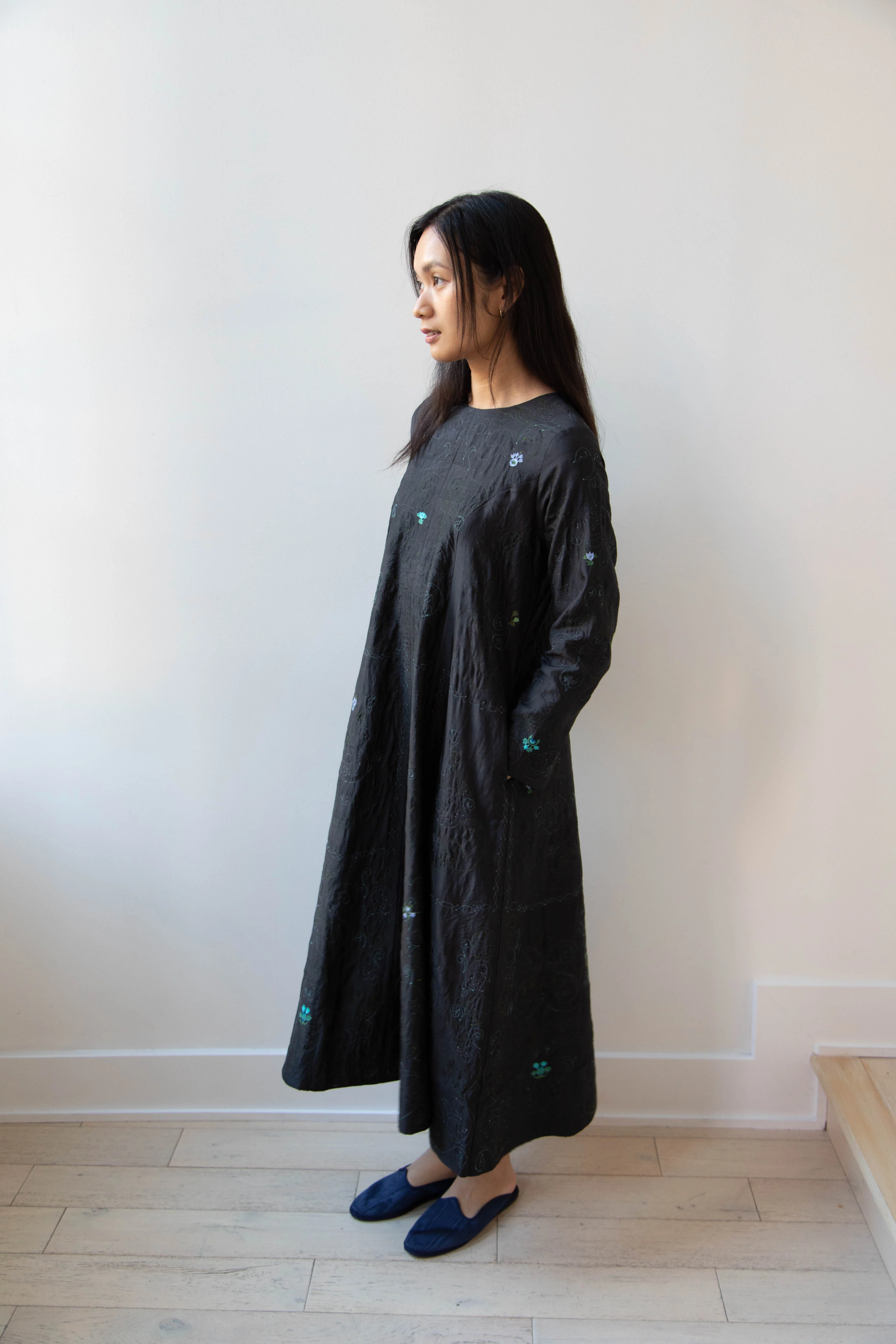 Maku | Aurora Dress in Embroidered Silk - Image 26