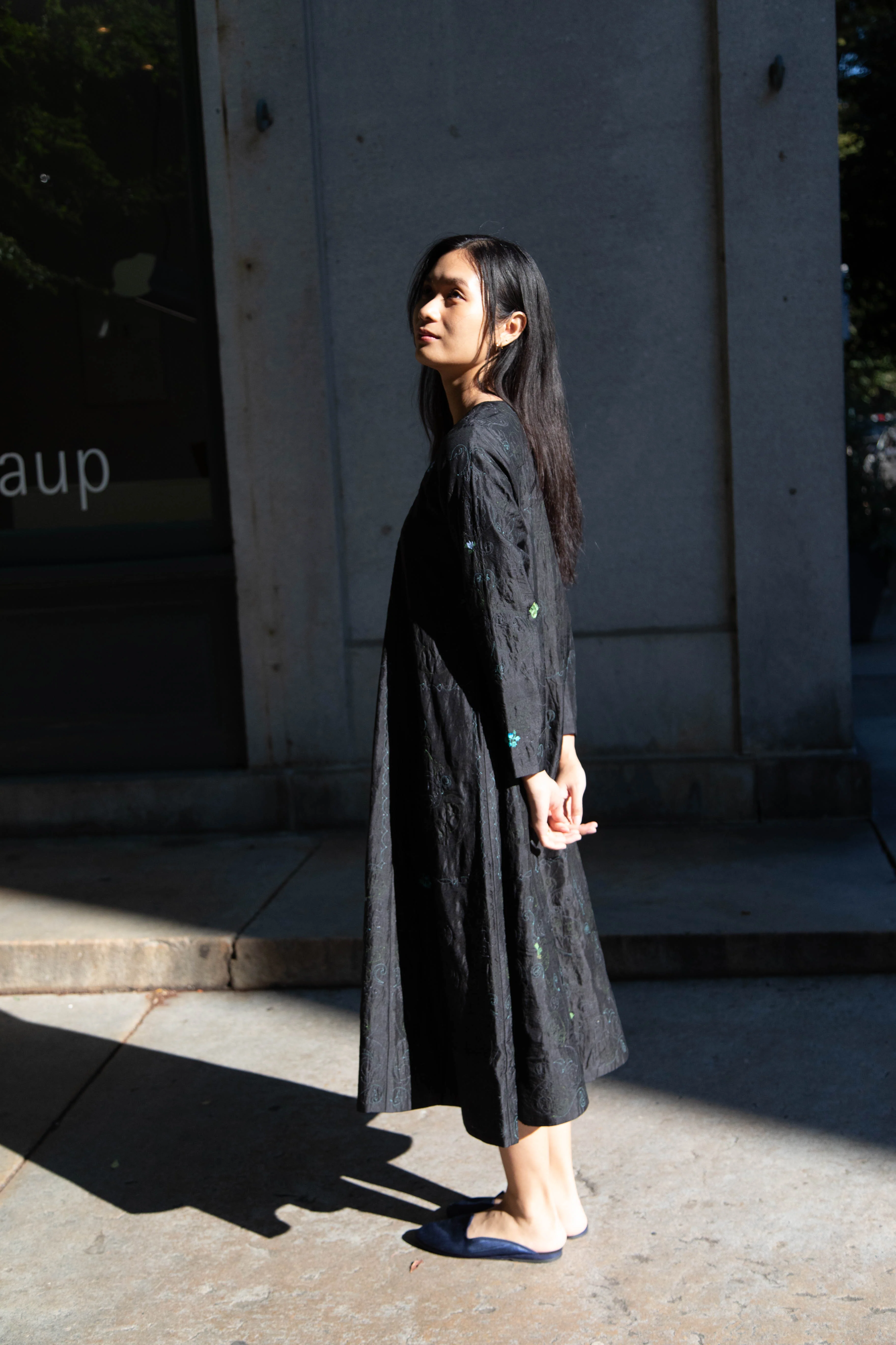 Maku | Aurora Dress in Embroidered Silk - Image 36