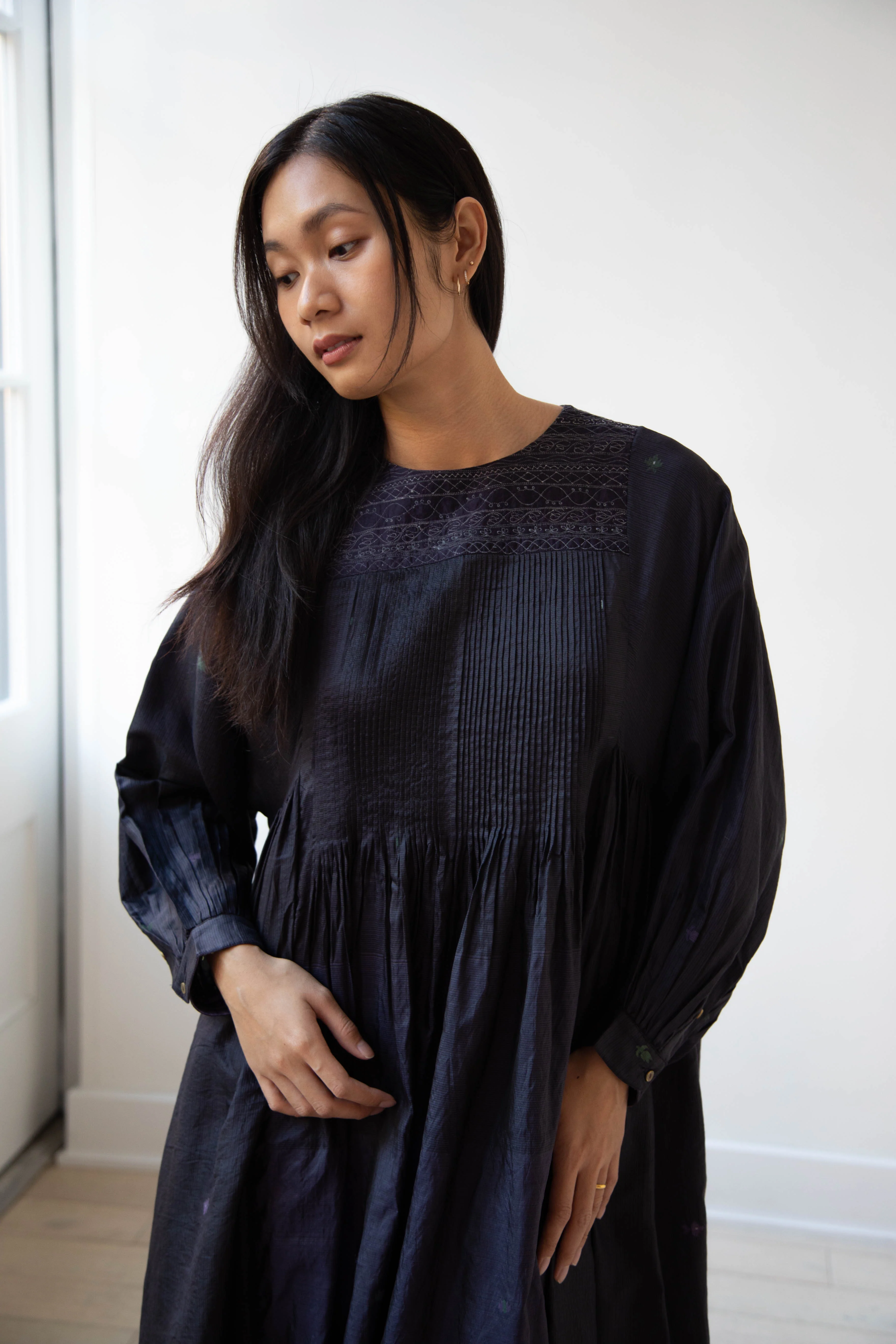 Maku | Jupiter Dress in Silk Jamdani - Image 8