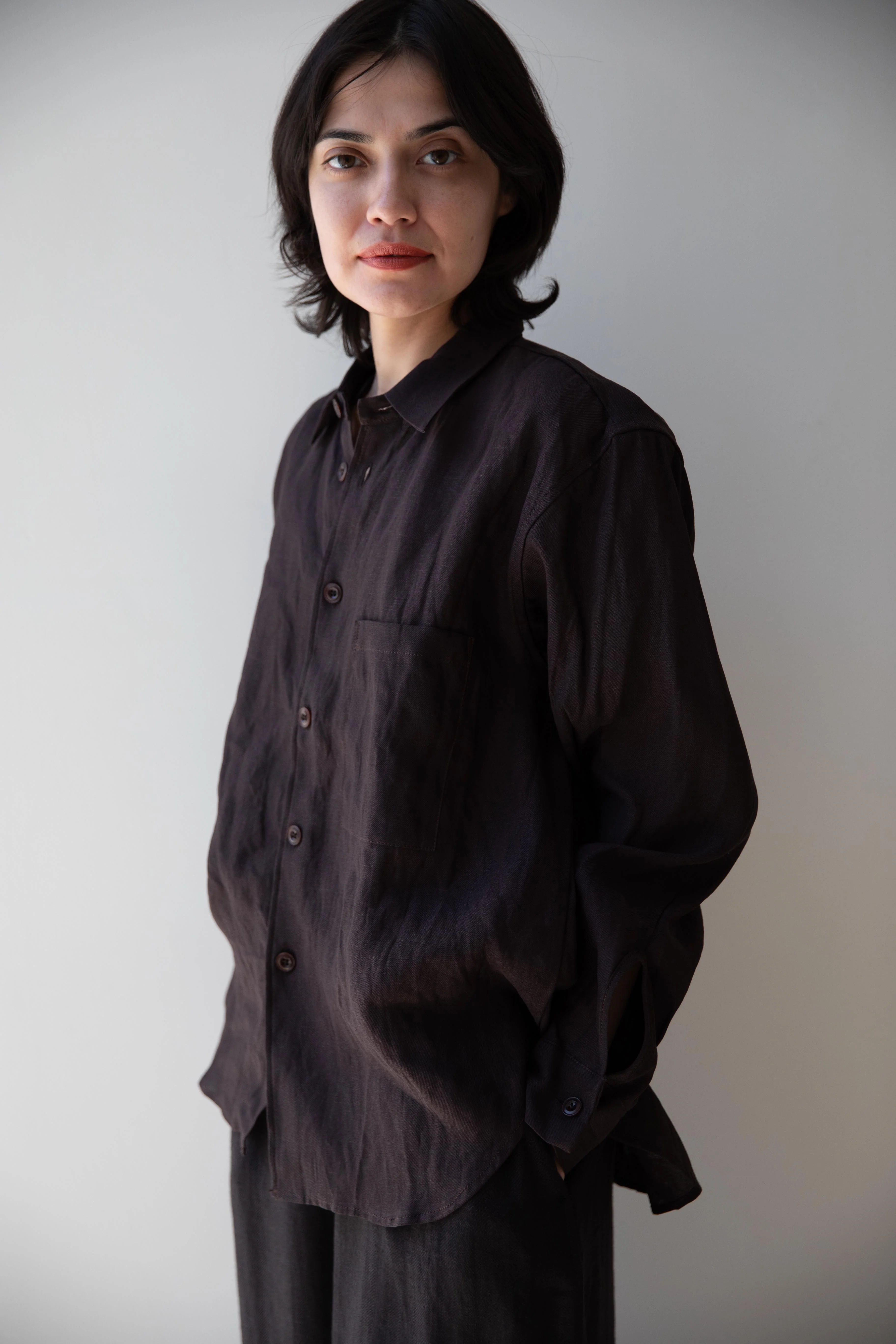 MAN-TLE | Weather Shirt in Humic Paper Brown - Image 14