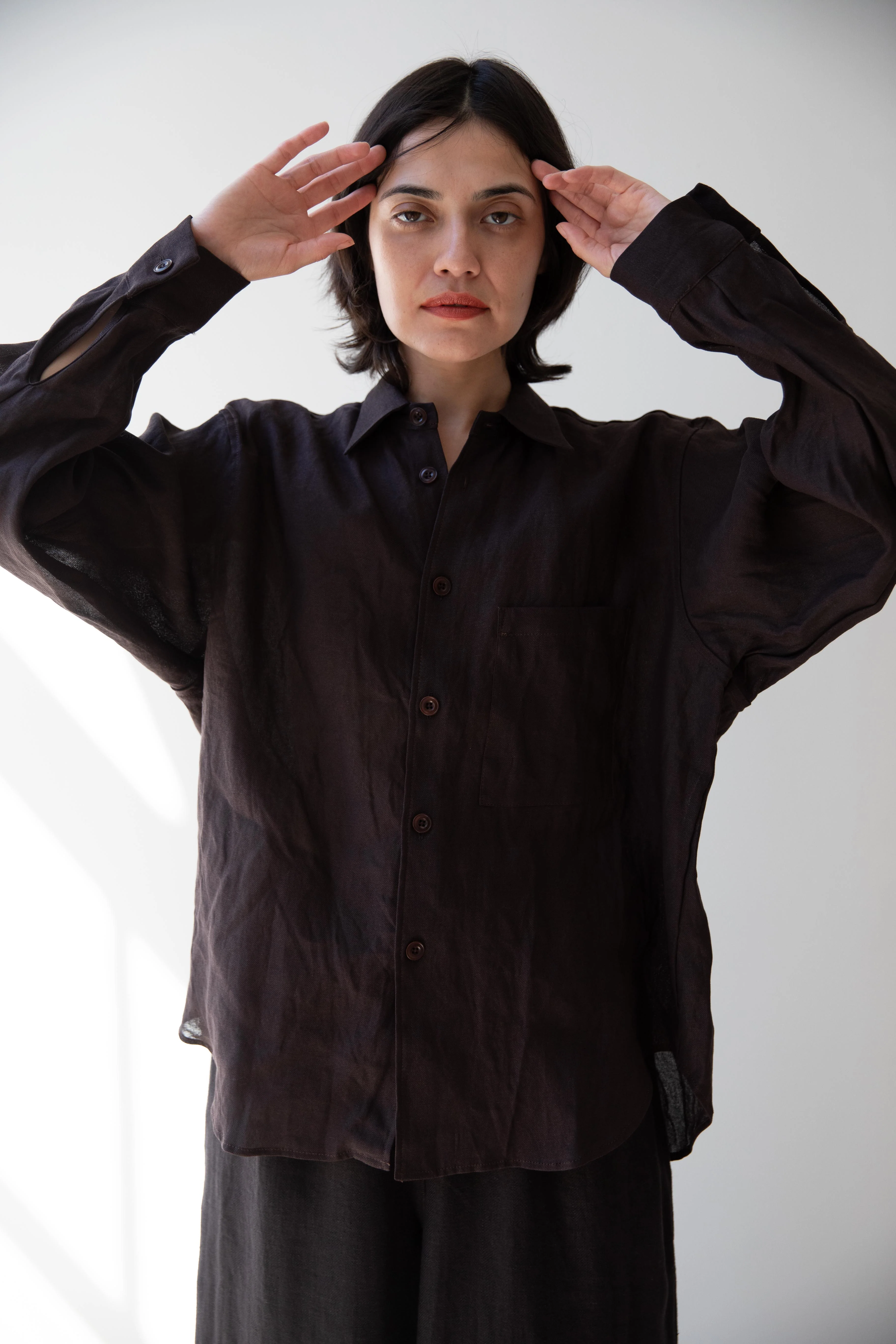 MAN-TLE | Weather Shirt in Humic Paper Brown - Image 20