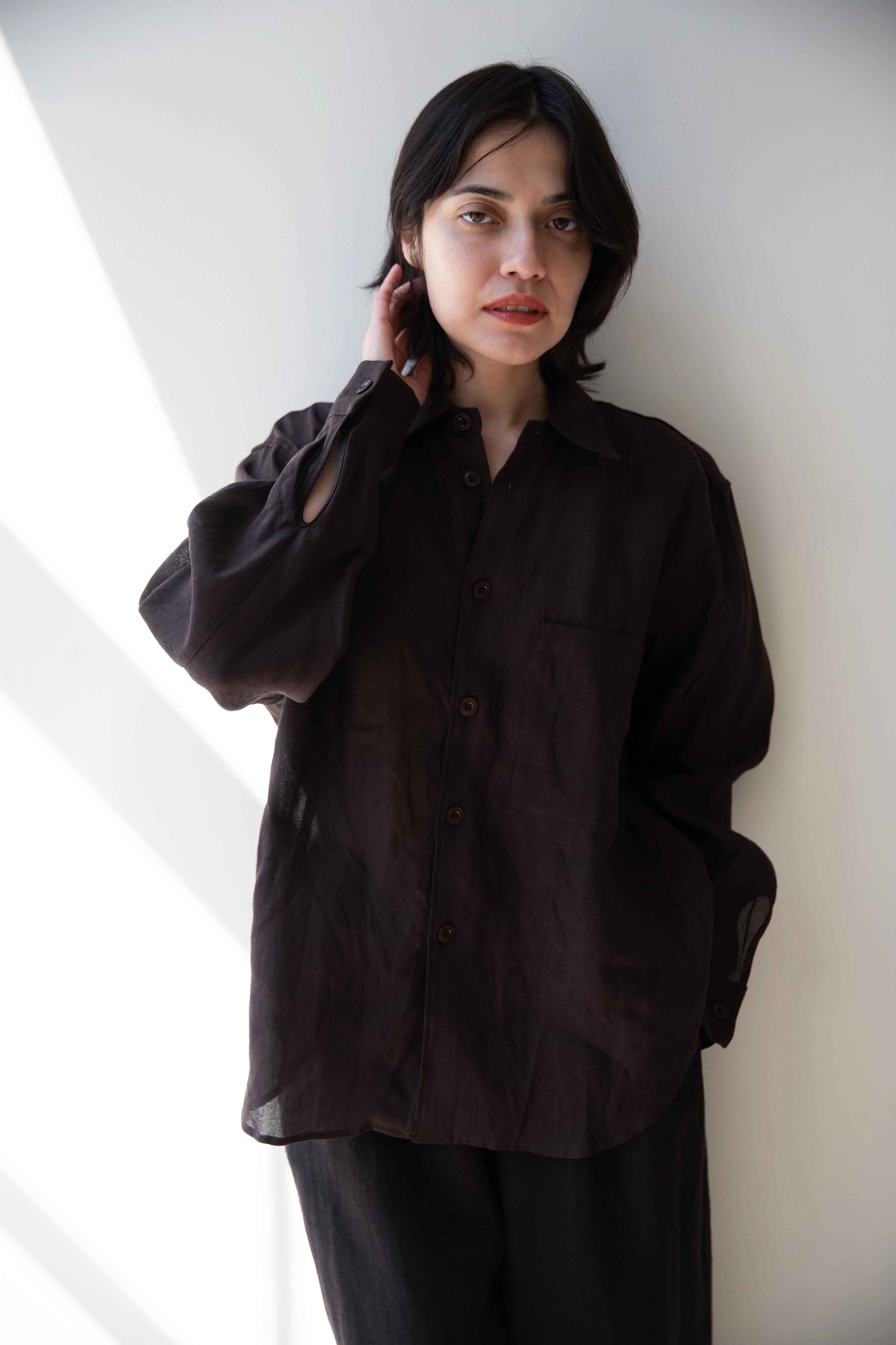 MAN-TLE | Weather Shirt in Humic Paper Brown - Image 6