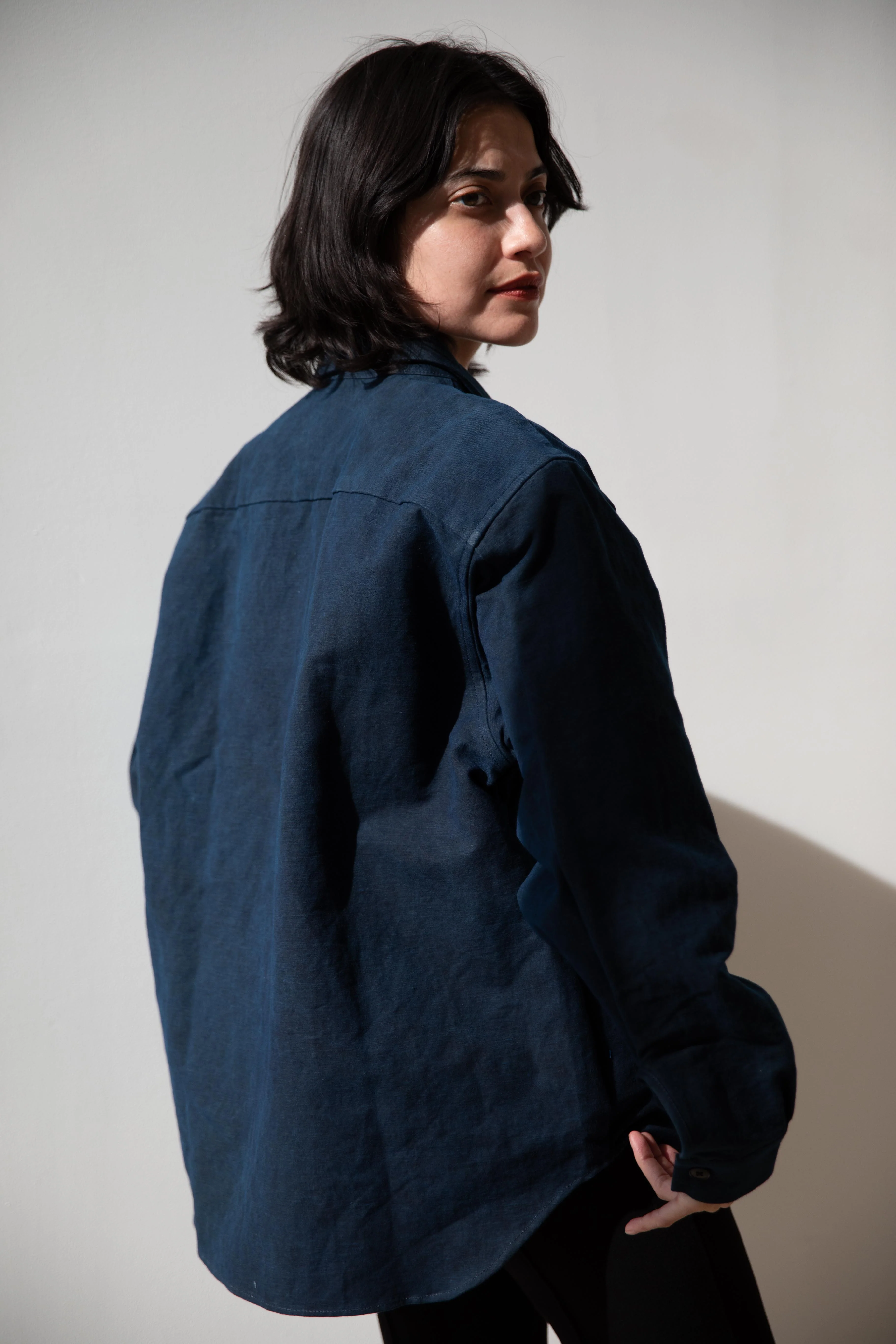 MAN-TLE | Weather Shirt in Indigo - Image 17