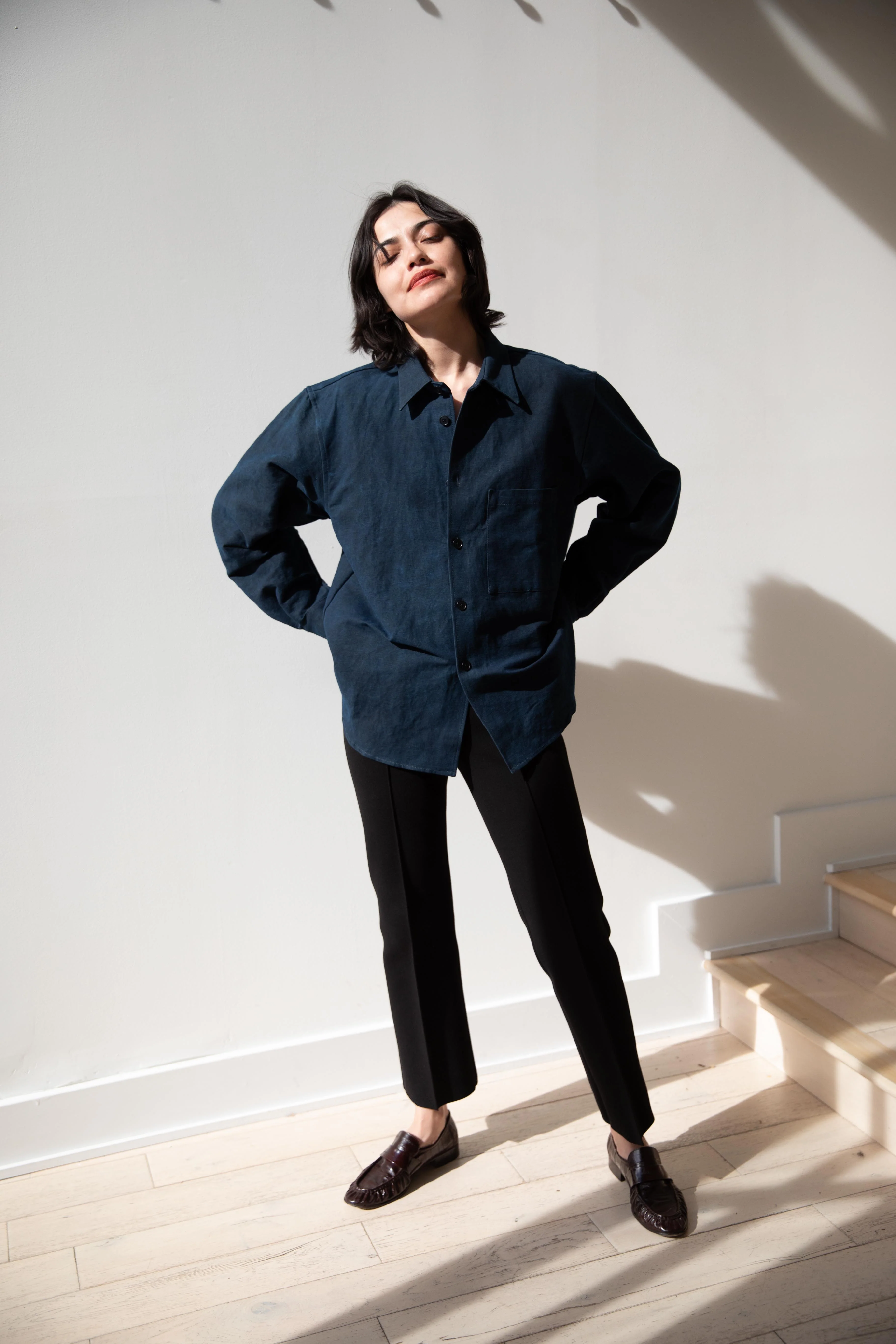 MAN-TLE | Weather Shirt in Indigo - Image 18