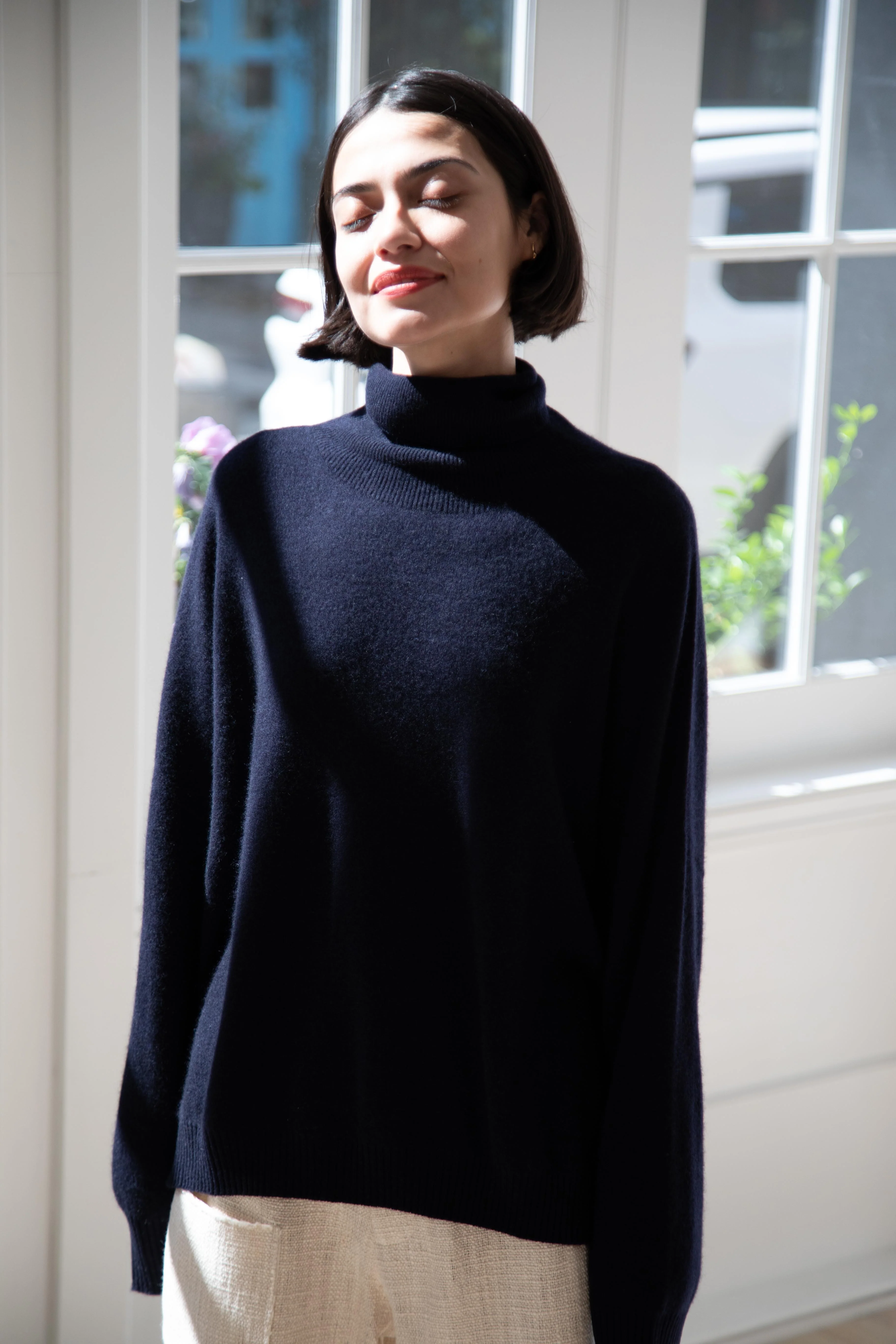 Manuelle Guibal | Turtleneck Zam Sweater in Nocturne - Image 4