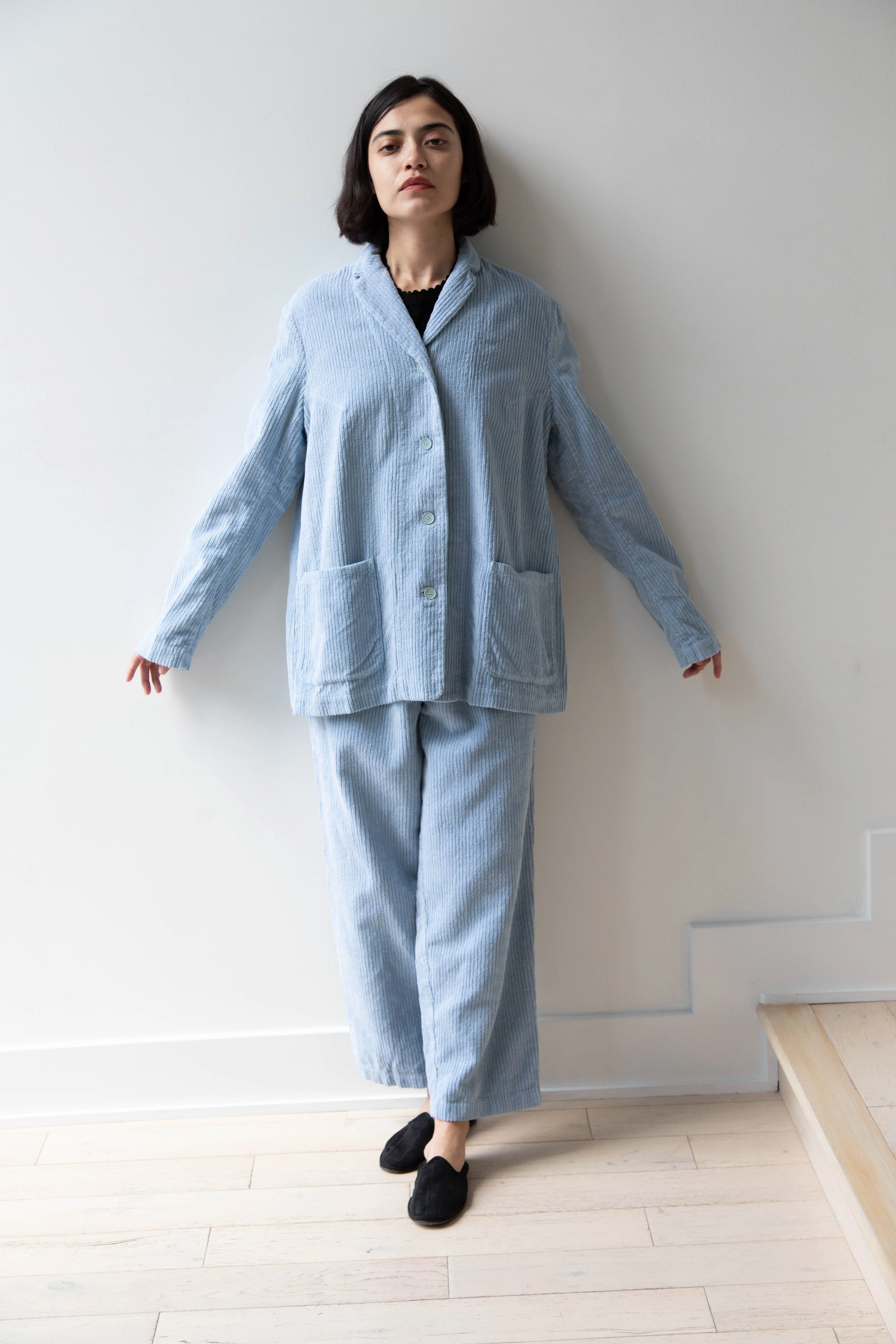 Manuelle Guibal | Wide Corduroy Jacket in Aqua - Image 22