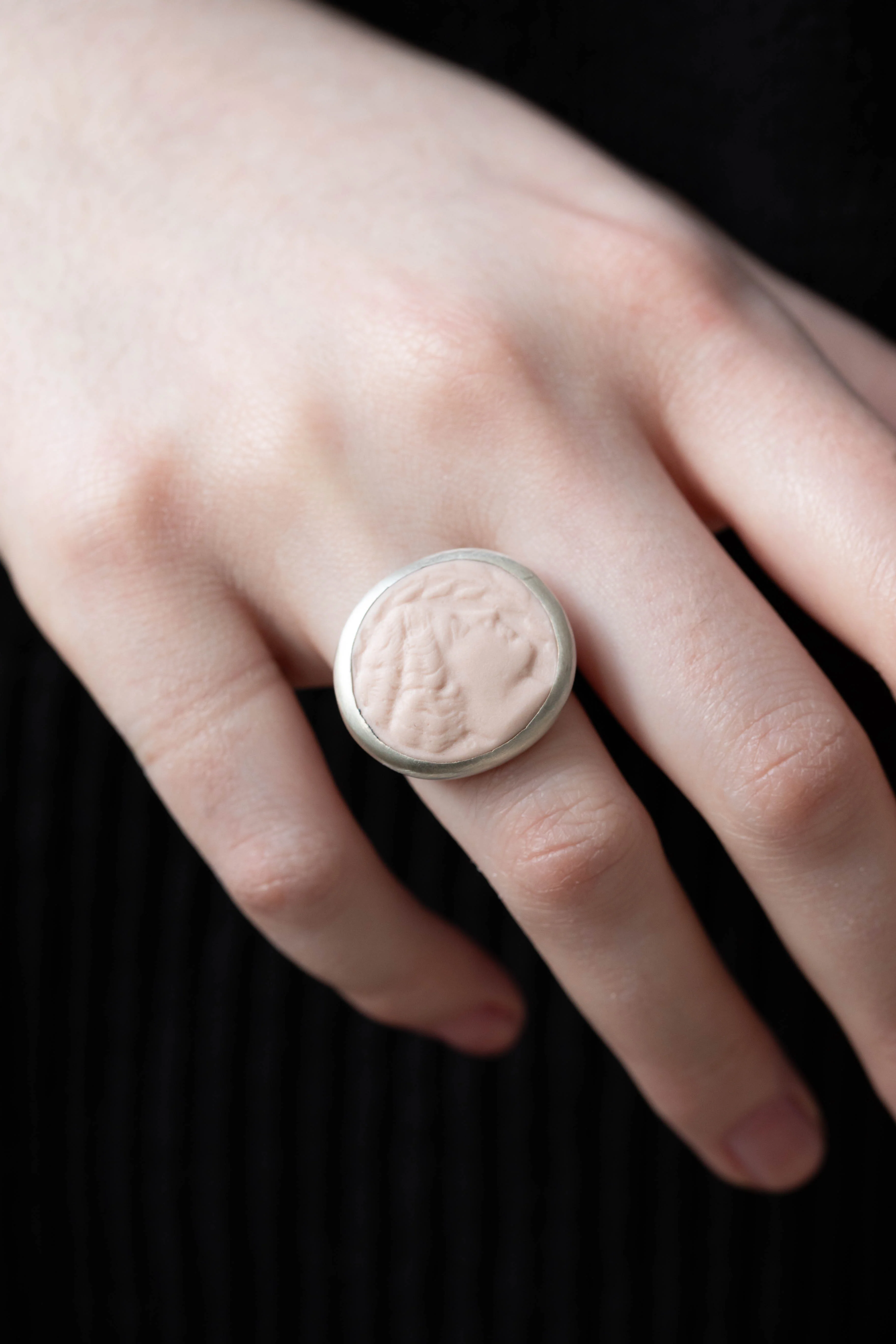 Marcie McGoldrick | Etruscan Ring in Blush & Silver - Image 3