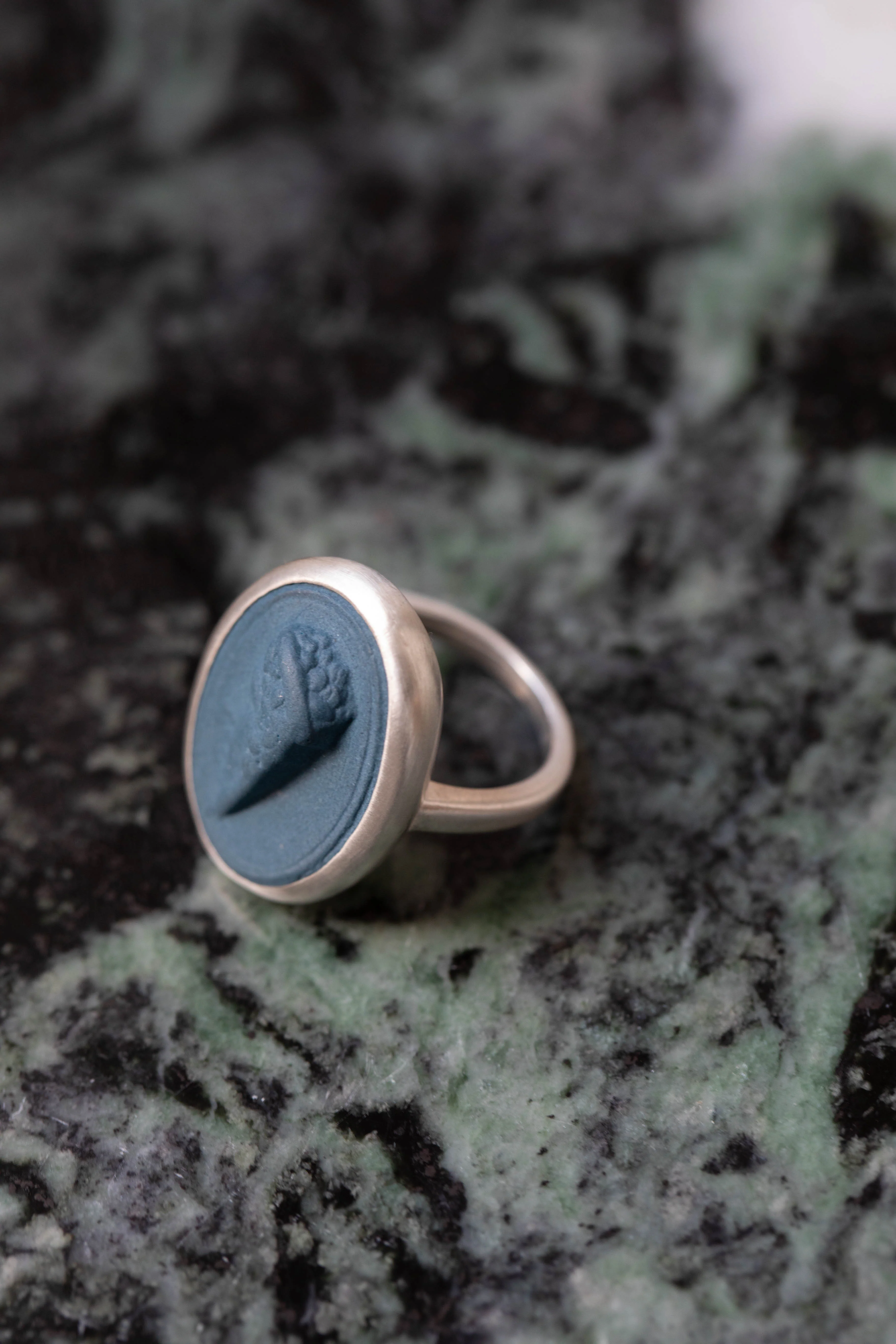 Marcie McGoldrick | Roman Profile Ring in Indigo & Silver - Image 5