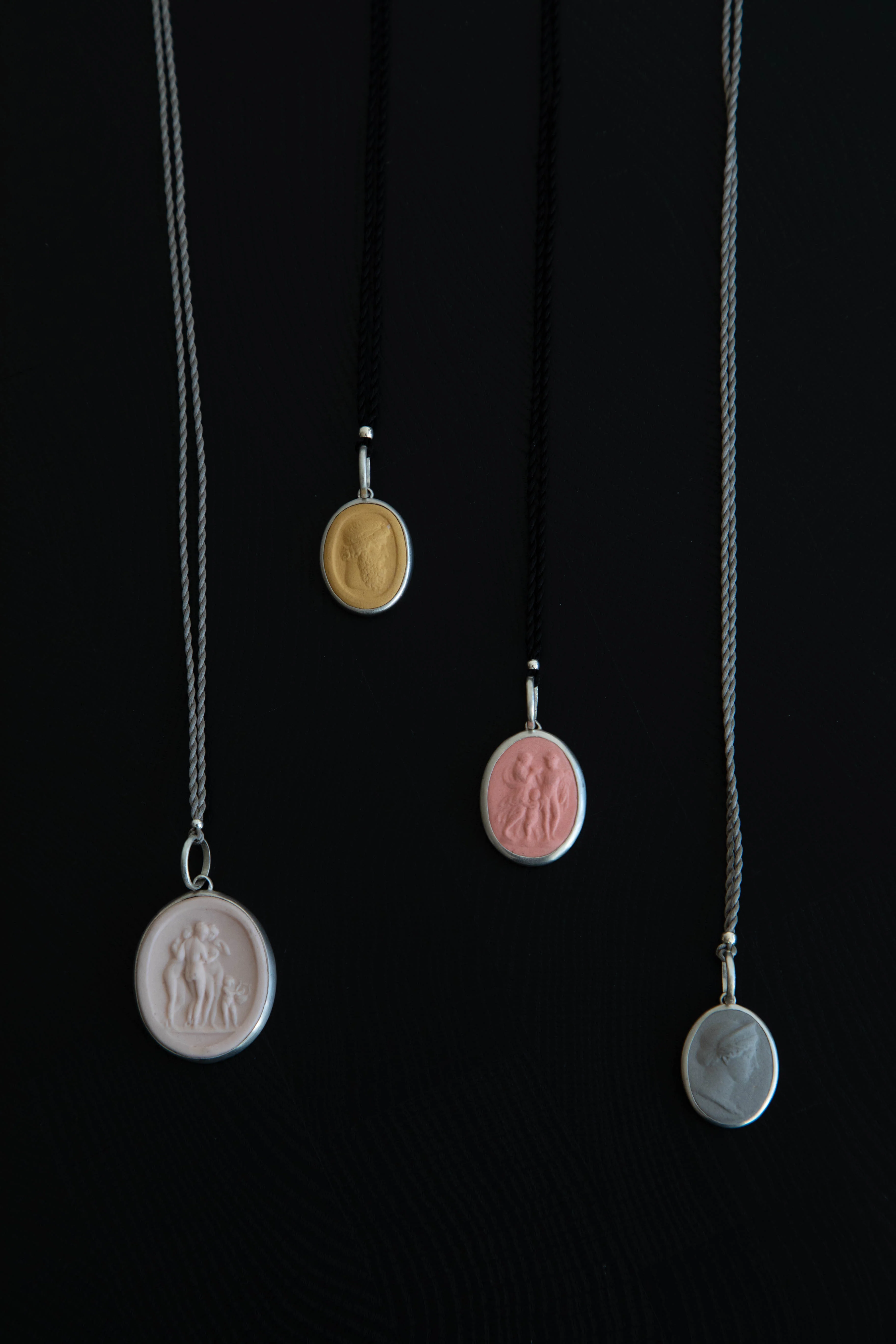 Marcie McGoldrick | Handset Cameo Necklace Three Graces in Blush - Image 7