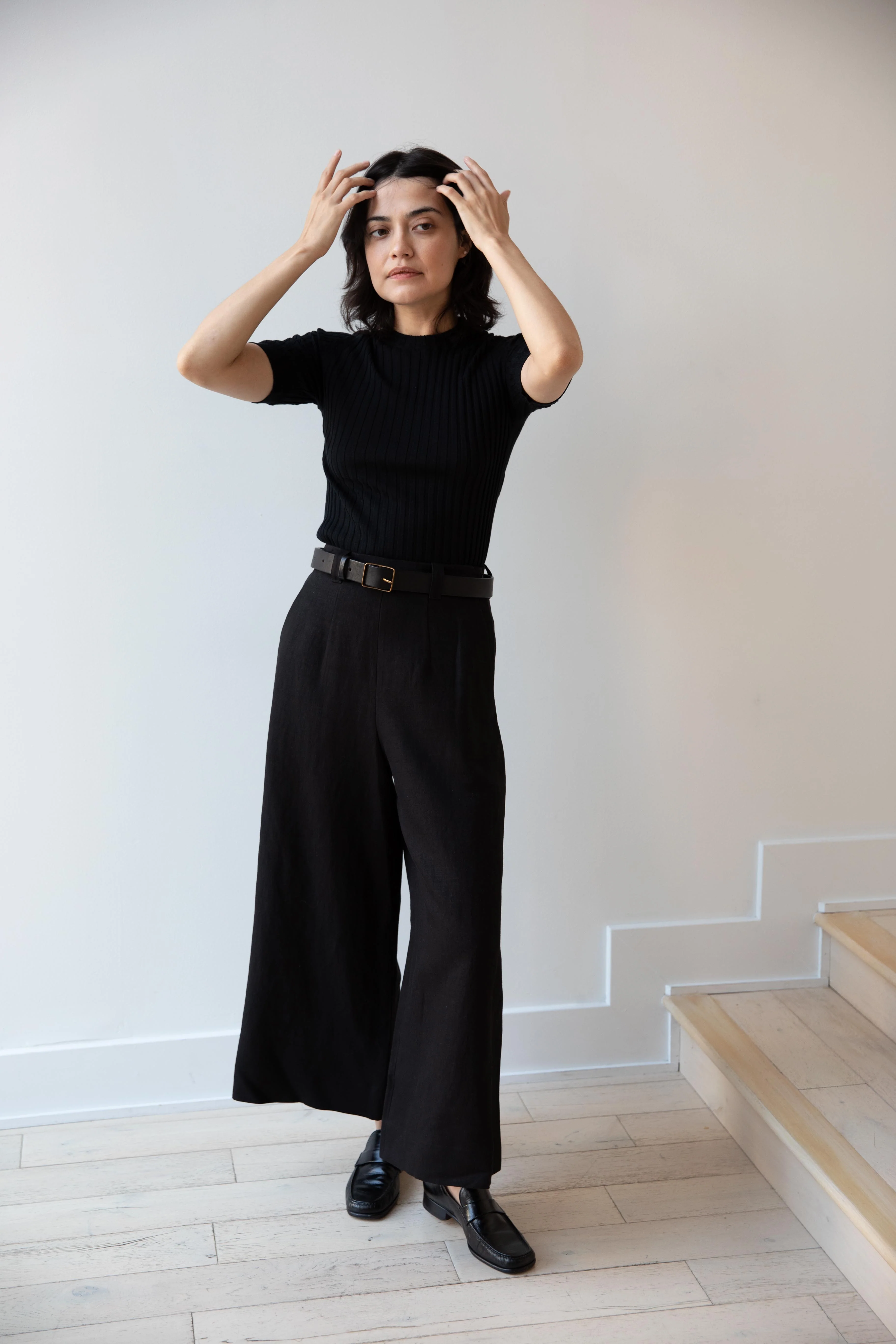 Margaret Howell | Flat Front Culottes in Black - Image 26