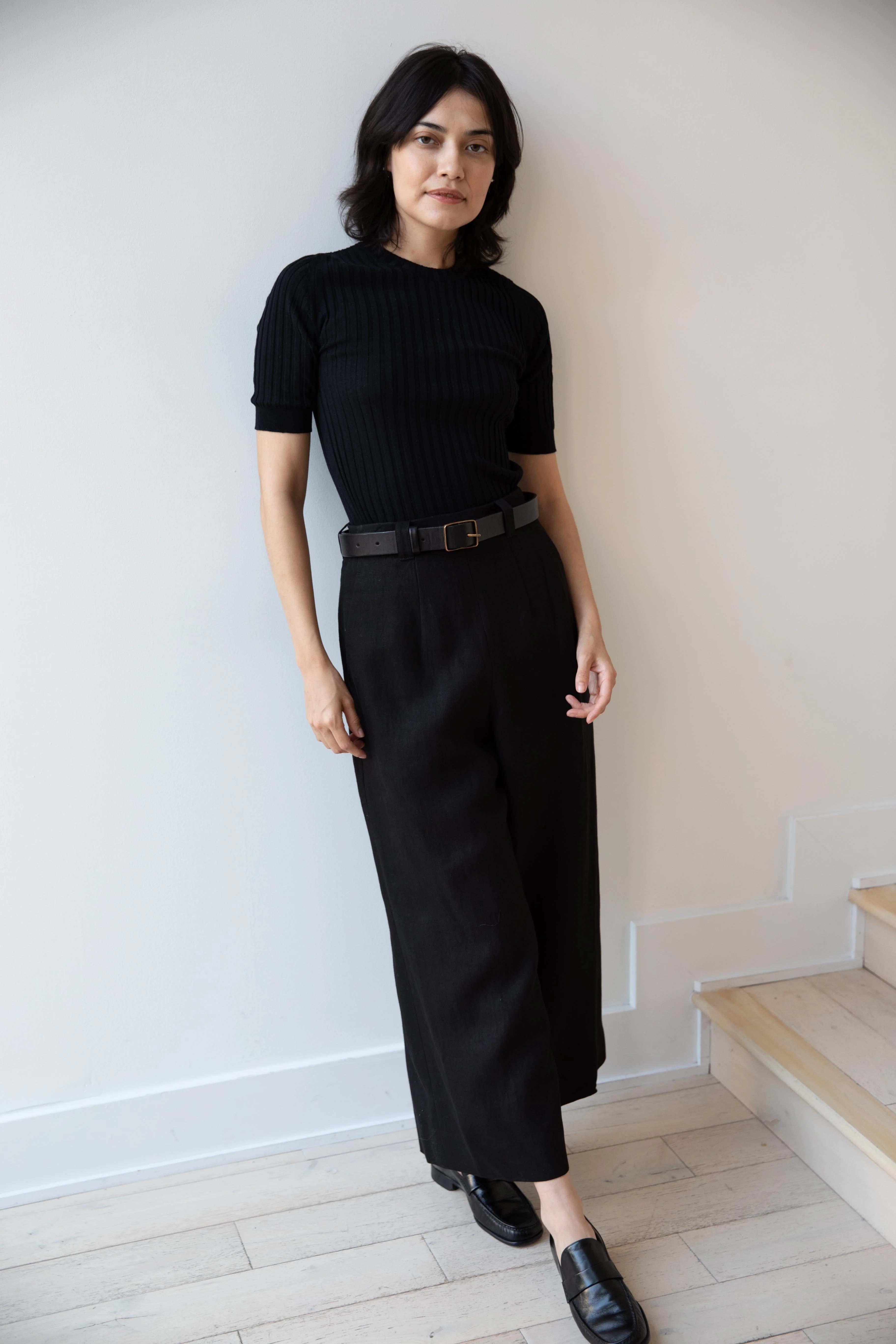 Margaret Howell | Flat Front Culottes in Black - Image 27