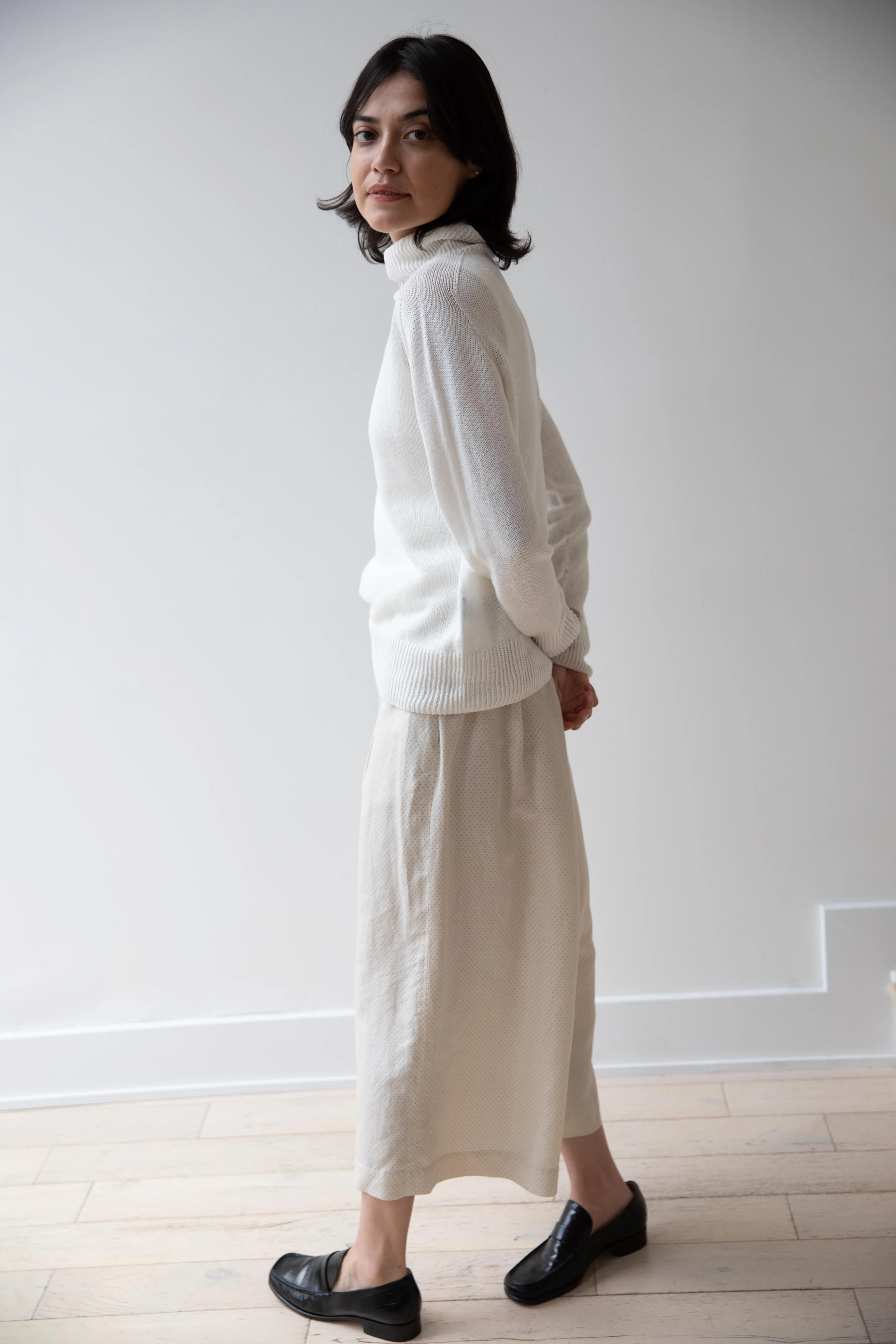 Margaret Howell | Seamless Linen Sweater in Ecru - Image 7